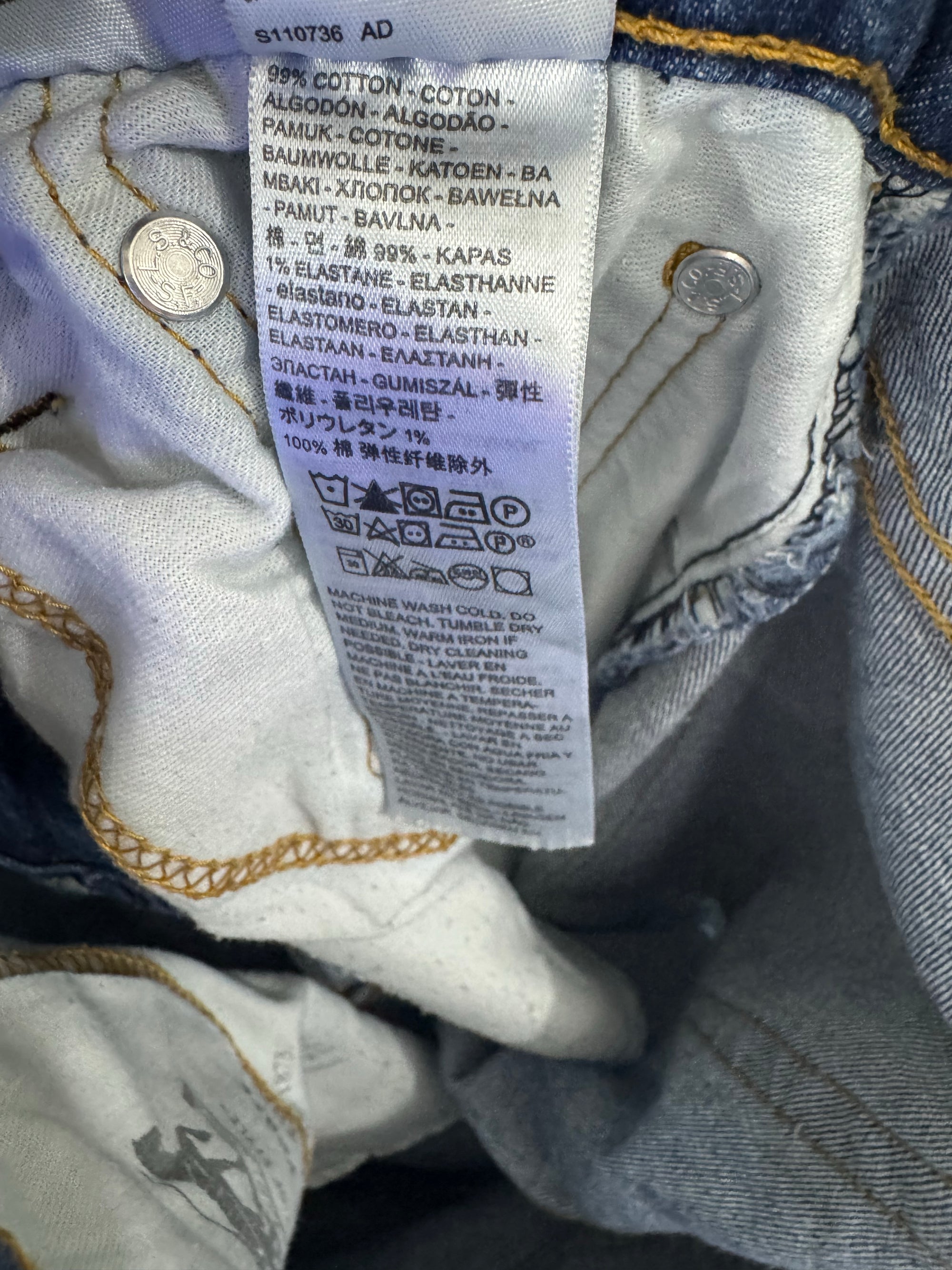 L*vi's® Waist: 30" to 32" | Blue | 502 Denim Pants | Cotton - Elastane | 1246 - Genuine Maal