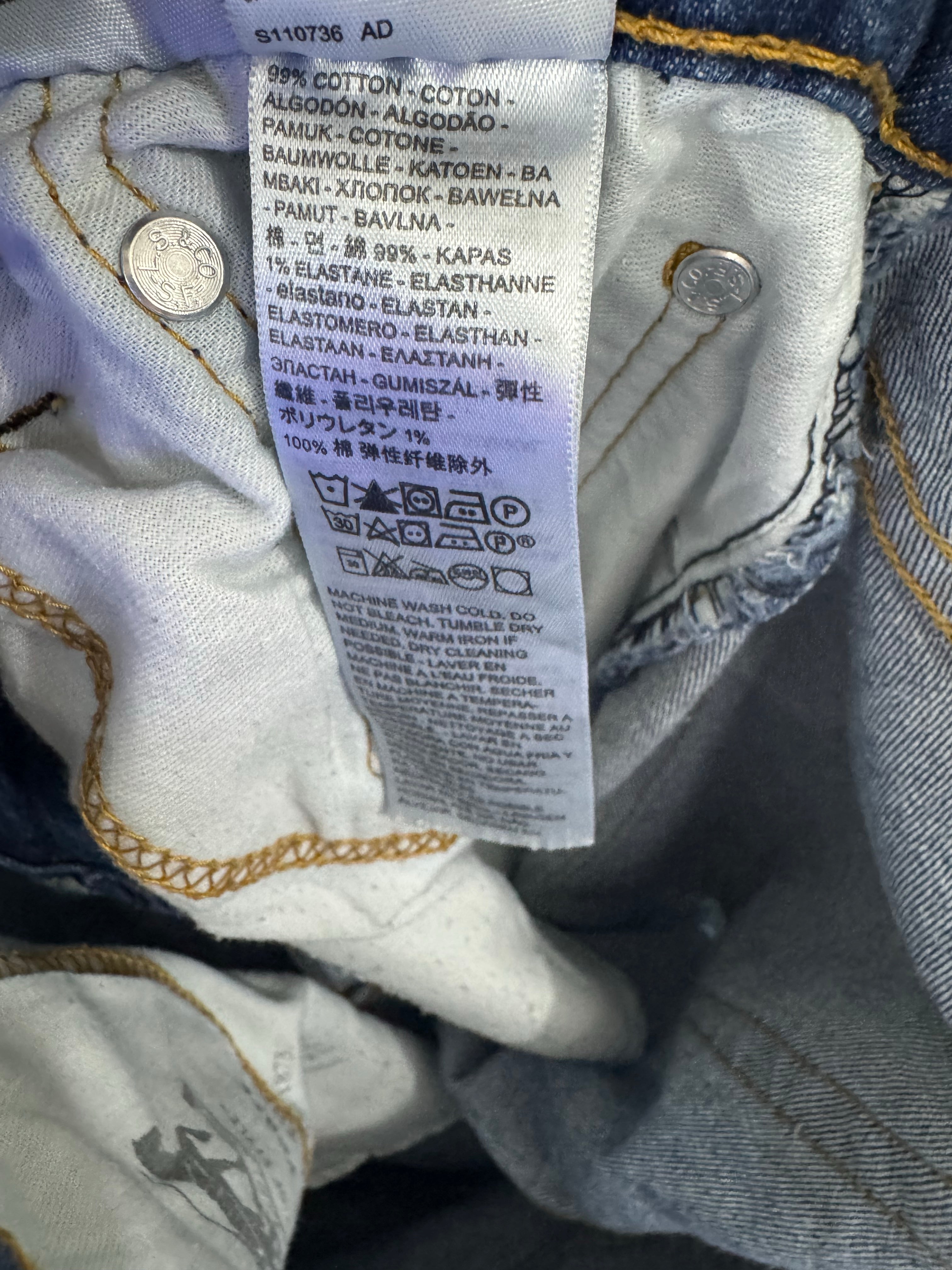 L*vi's® Waist: 30" to 32" | Blue | 502 Denim Pants | Cotton - Elastane | 1246 - Genuine Maal