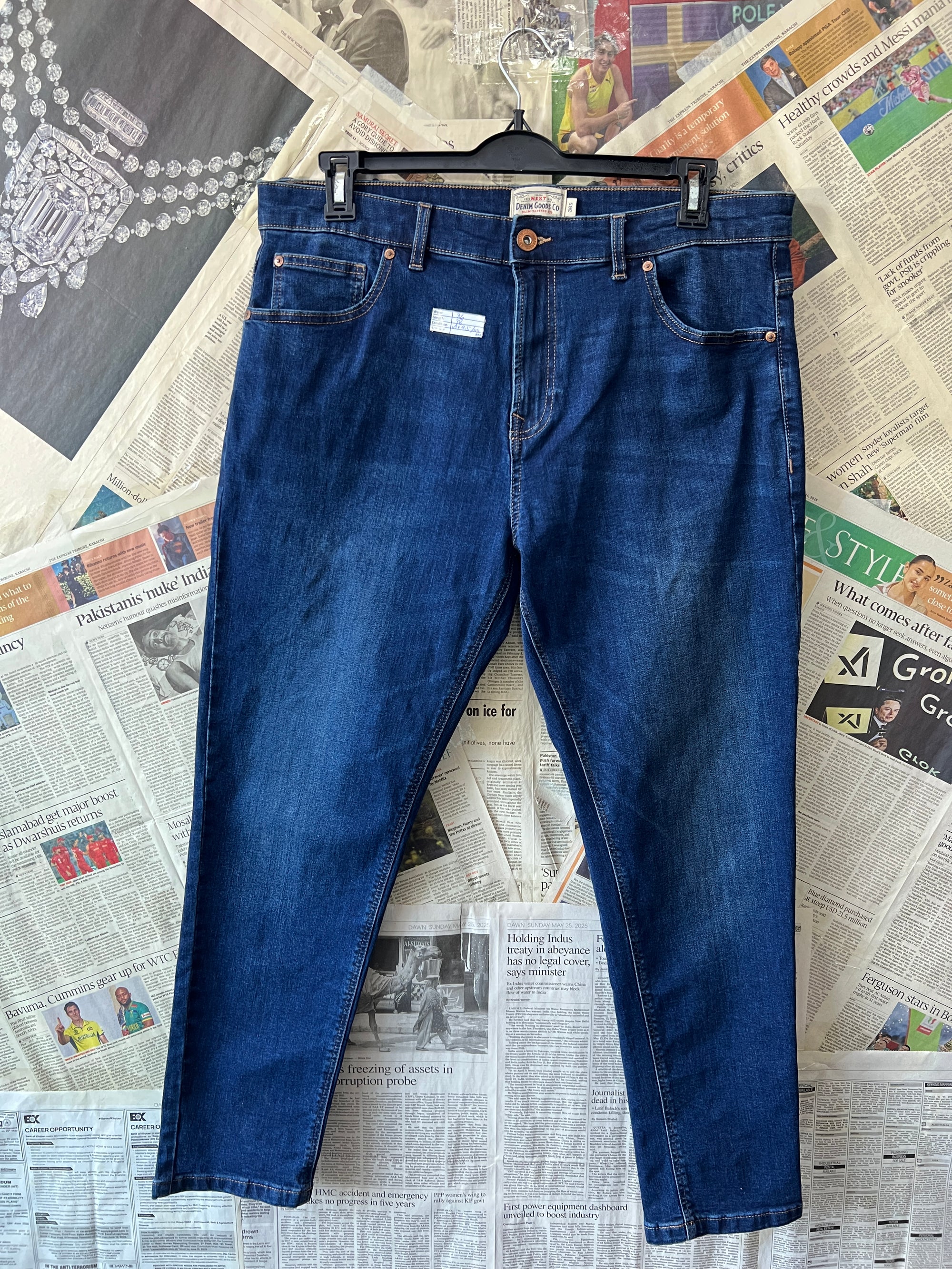Next® Waist: 36" | Blue | Denim Pants | 888 - Genuine Maal
