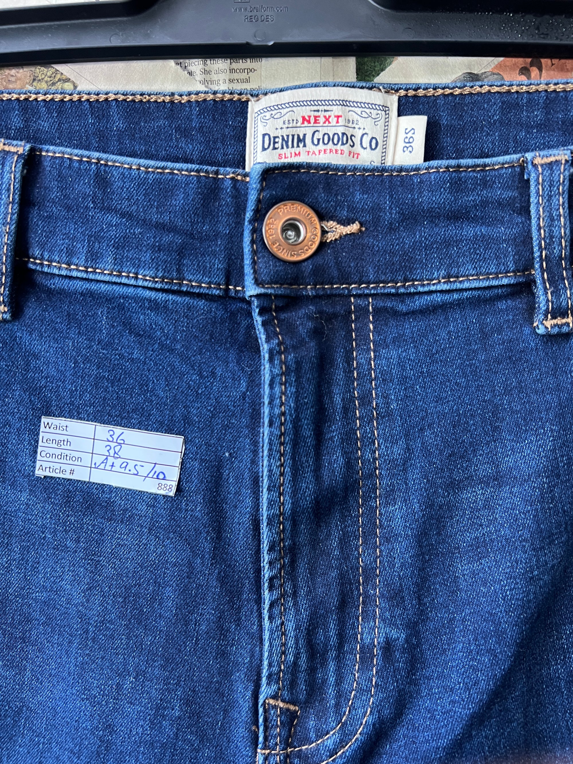 Next® Waist: 36" | Blue | Denim Pants | 888 - Genuine Maal