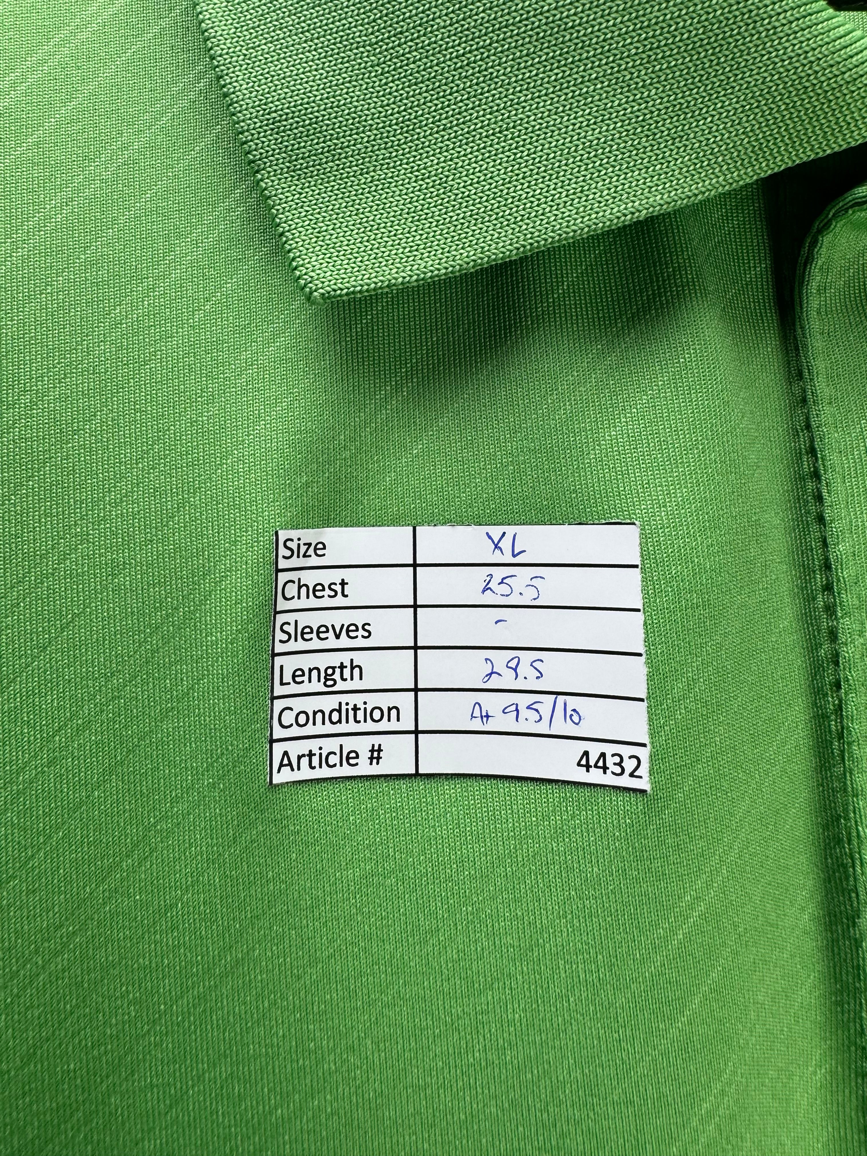 Kirkland® XL | Chest: 25.5" | Green | Golf Polo | Poly - Spandex | 4432 - Genuine Maal