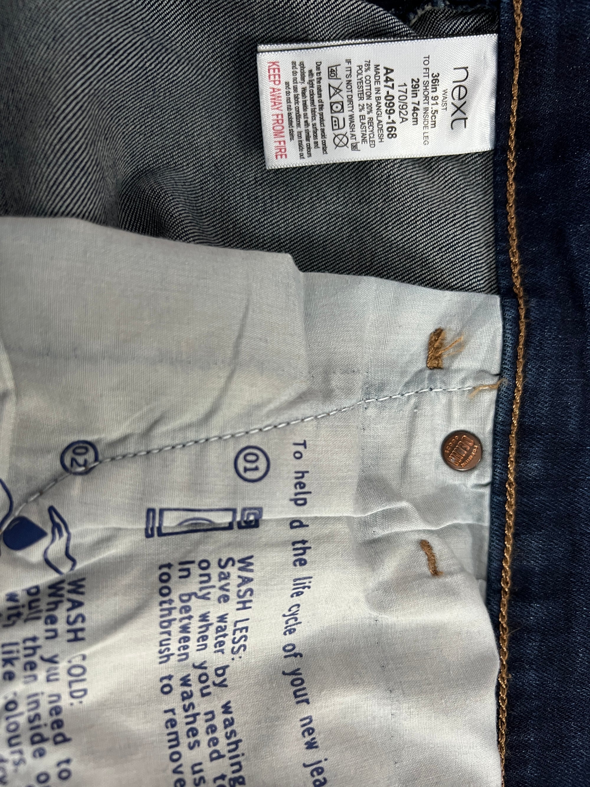 Next® Waist: 36" | Blue | Denim Pants | 888 - Genuine Maal