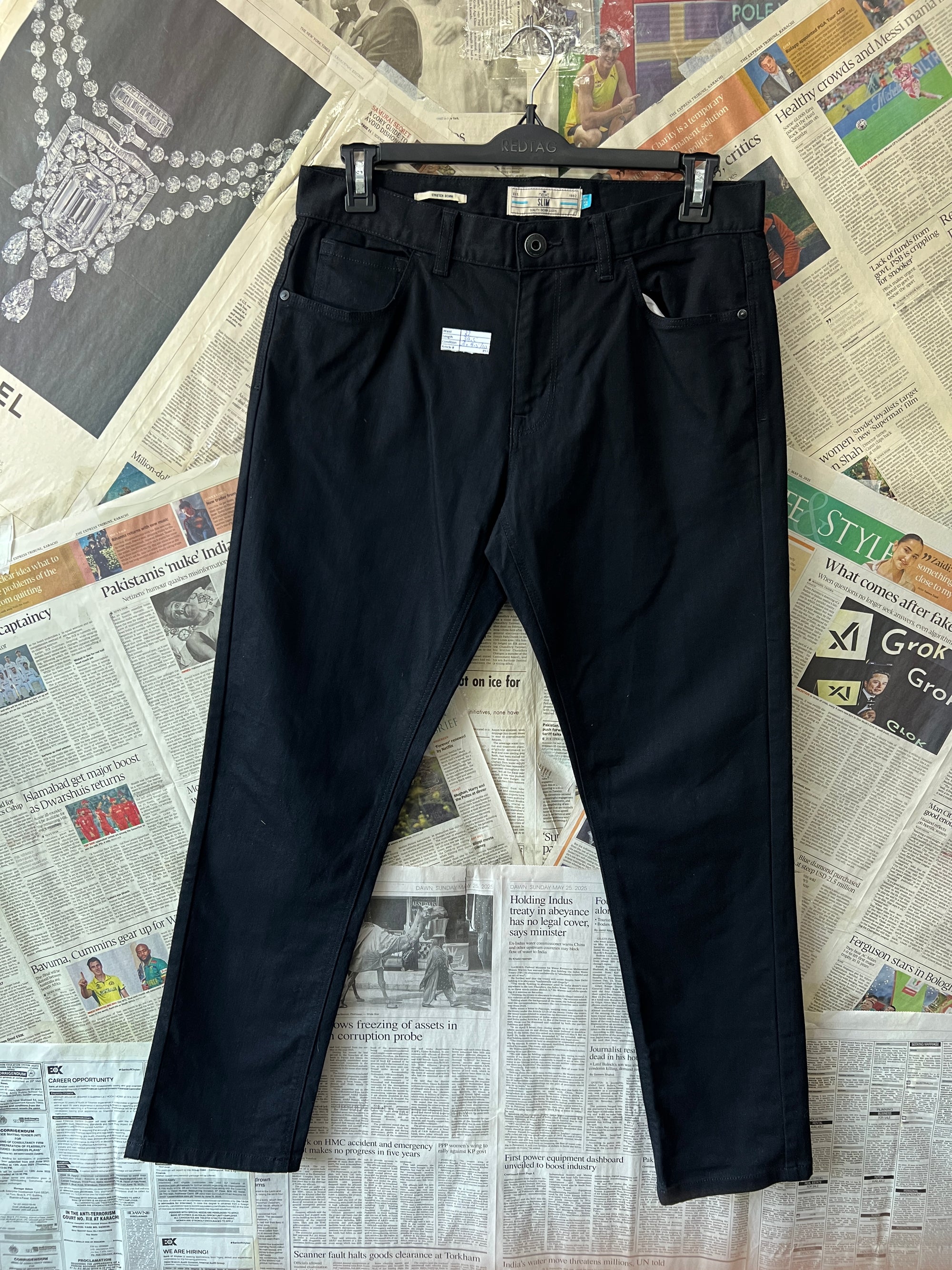 Next® Waist: 32" | Black | Denim Pants | 897 - Genuine Maal