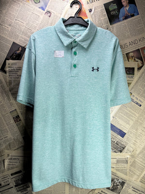 Under Armo*r® Medium | Chest: 22.5" | Blue | Golf Polo | Polyester | 4434 - Genuine Maal