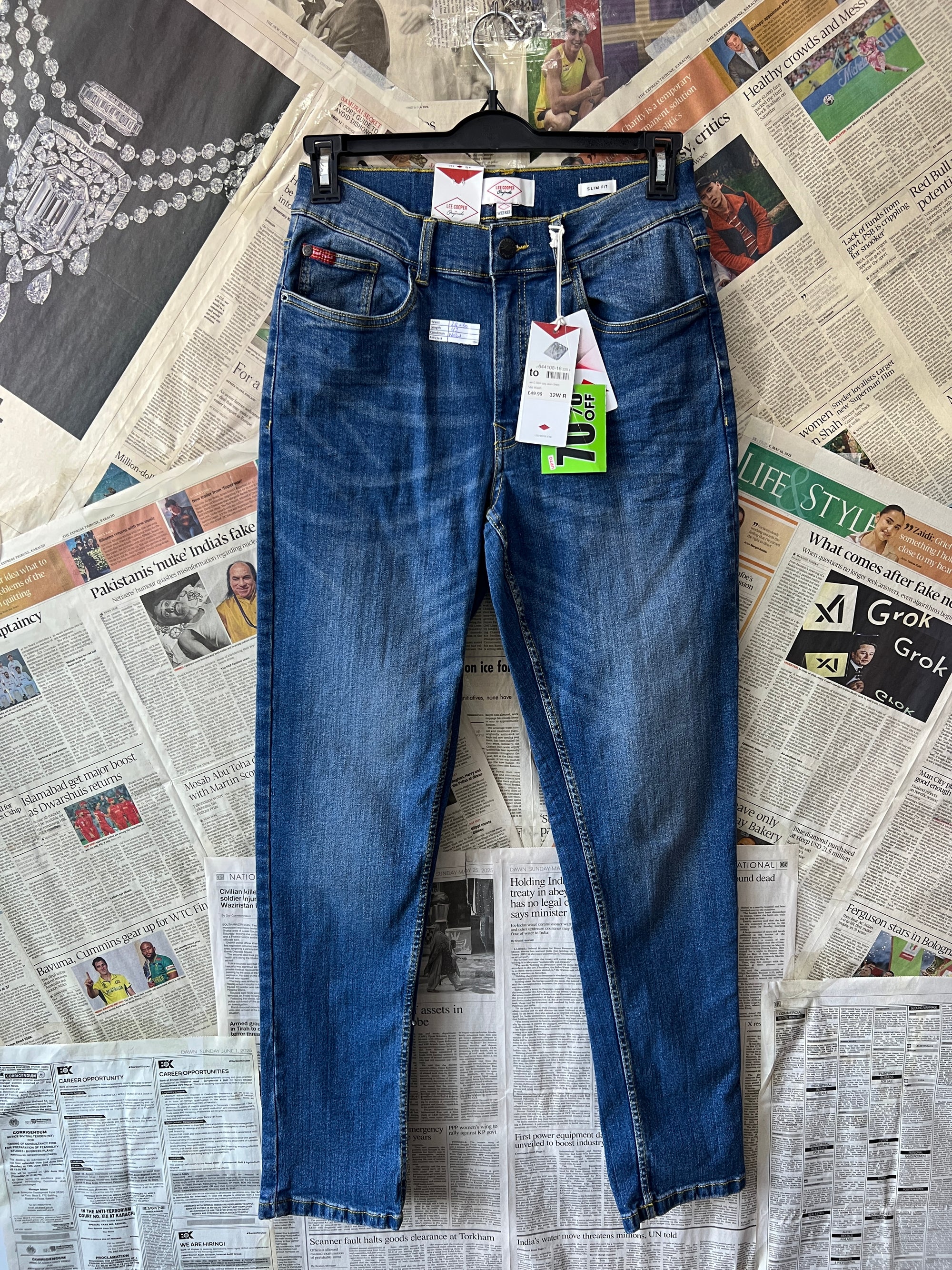Lee Cooper® Waist: 28" to 30" | Blue | Denim Pant | 894 - Genuine Maal