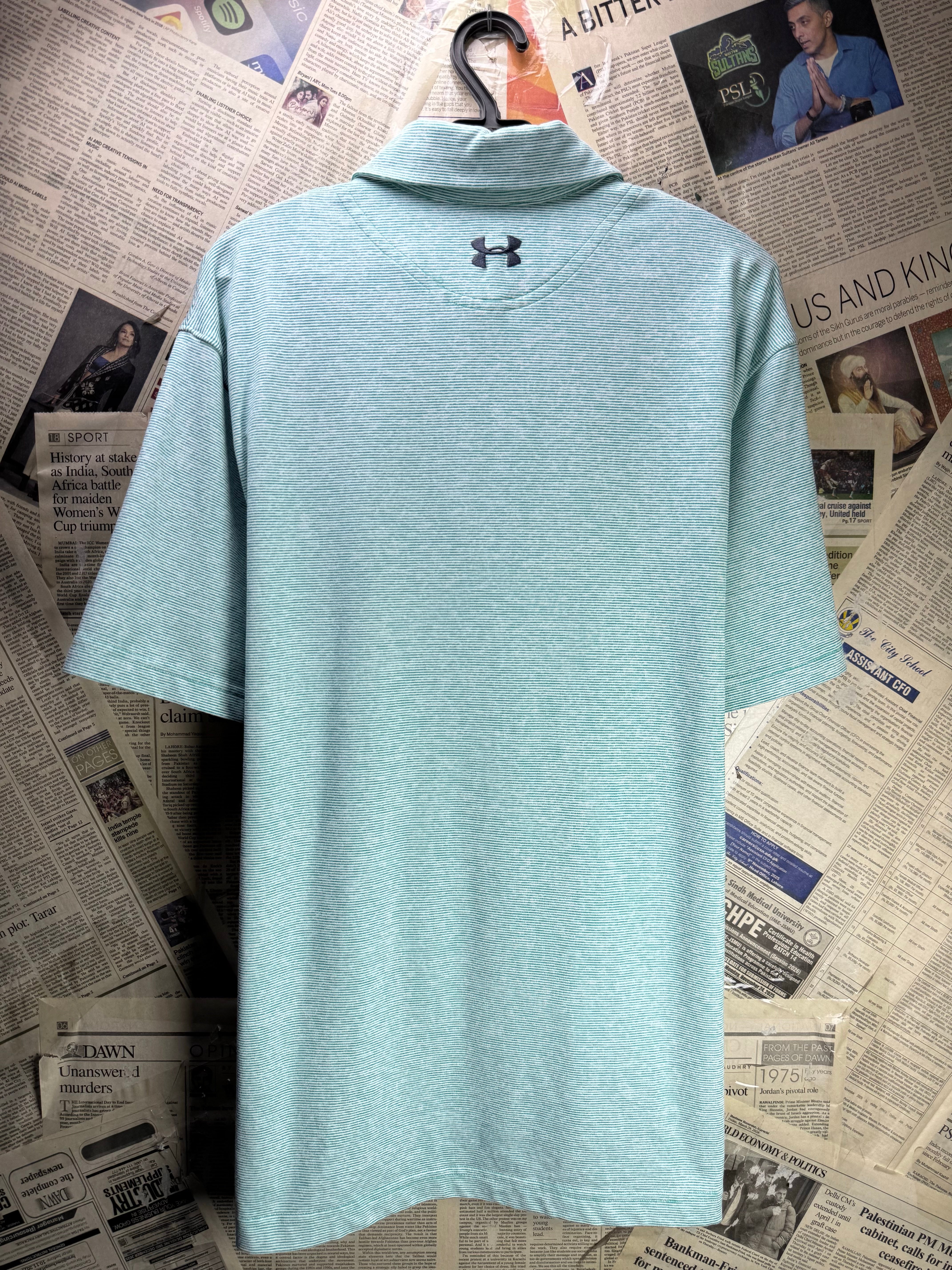 Under Armo*r® Medium | Chest: 22.5" | Blue | Golf Polo | Polyester | 4434 - Genuine Maal