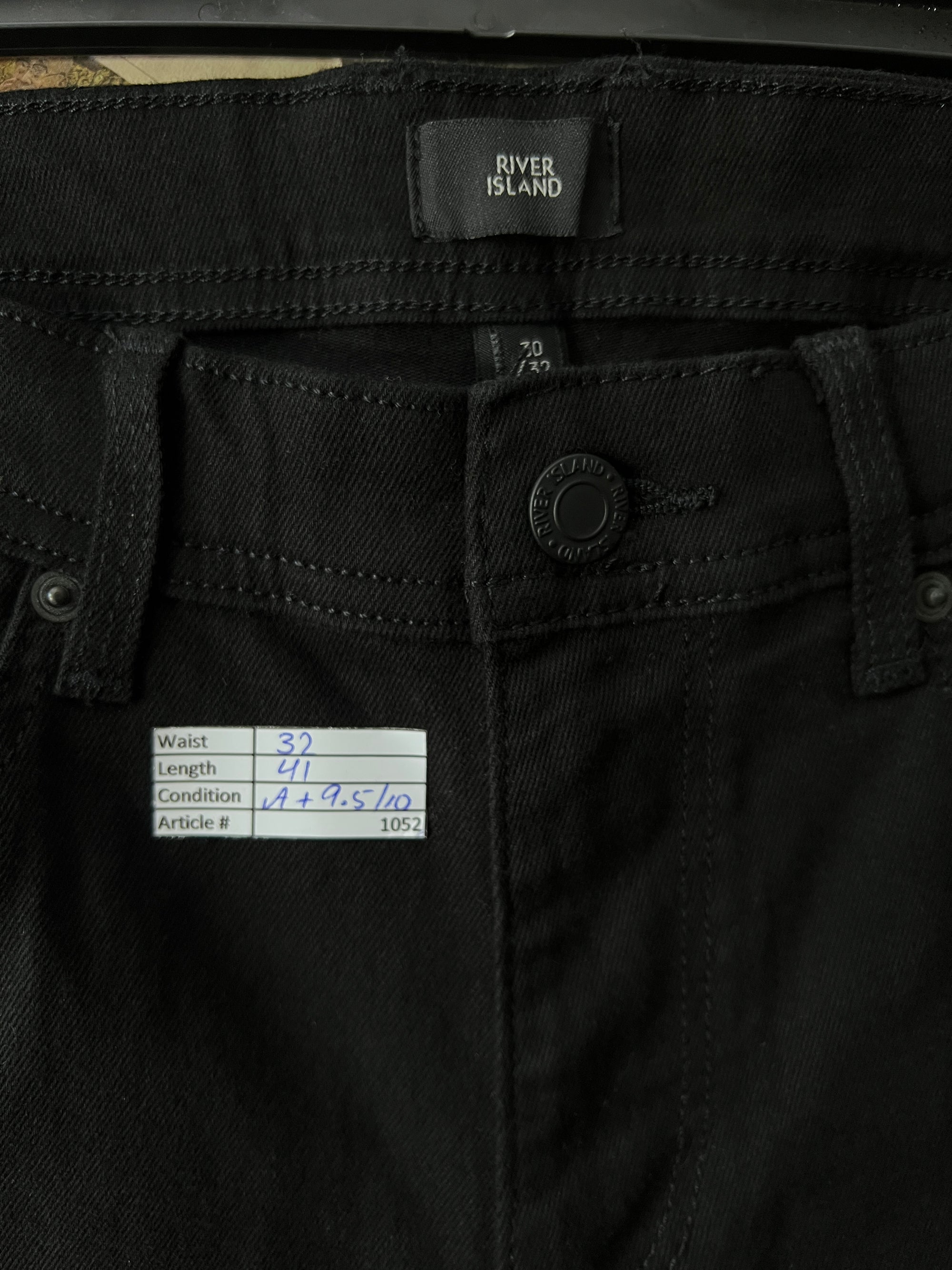 River Island® Waist: 32" | Black | Denim Pants | 1052 - Genuine Maal