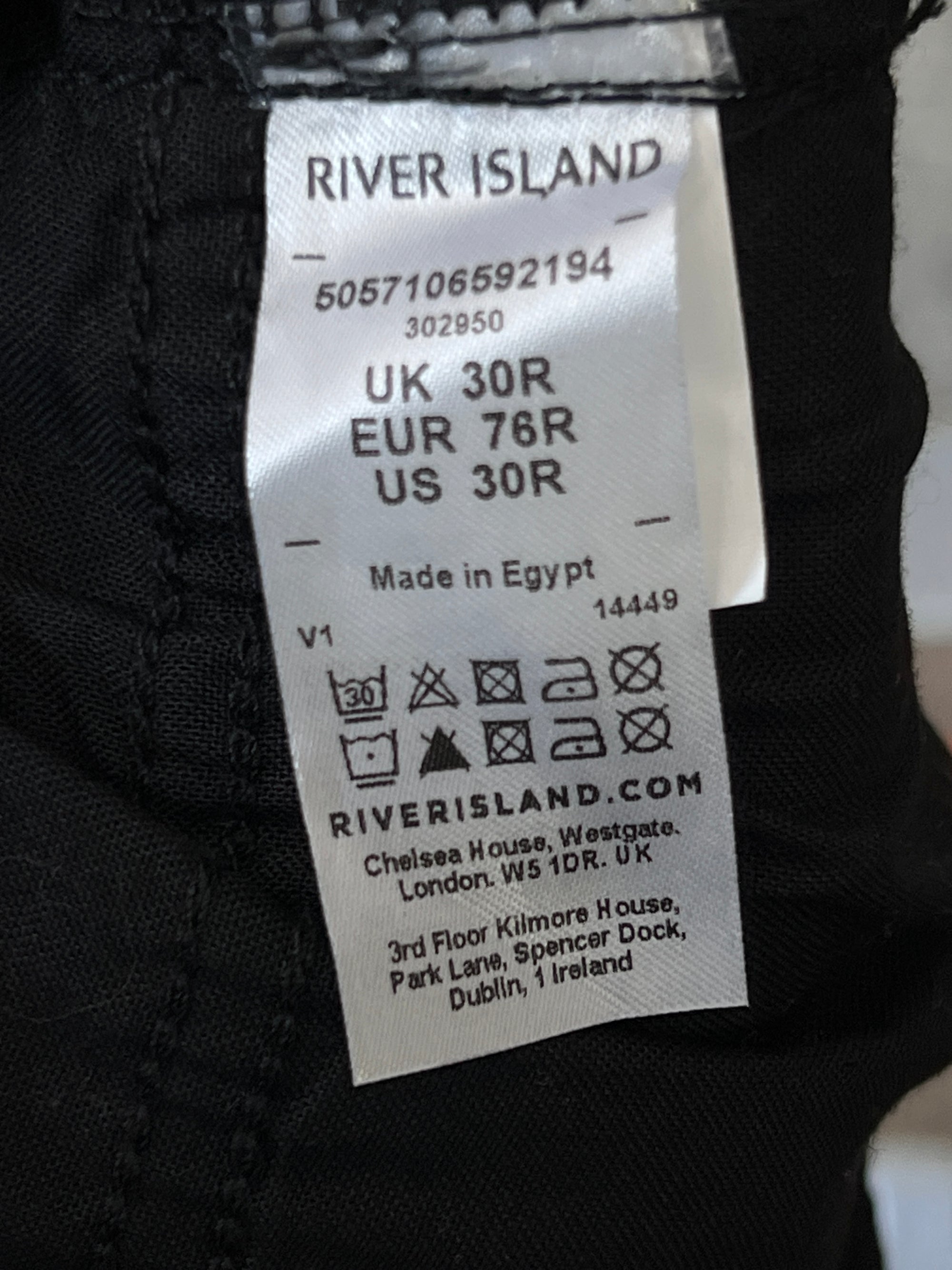 River Island® Waist: 32" | Black | Denim Pants | 1052 - Genuine Maal