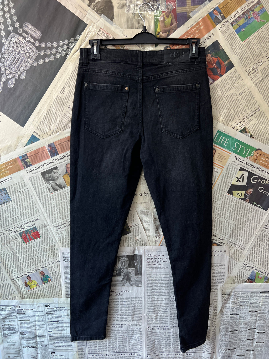 MAN® Waist: 32" | Charcoal | Denim Pants | 895 - Genuine Maal