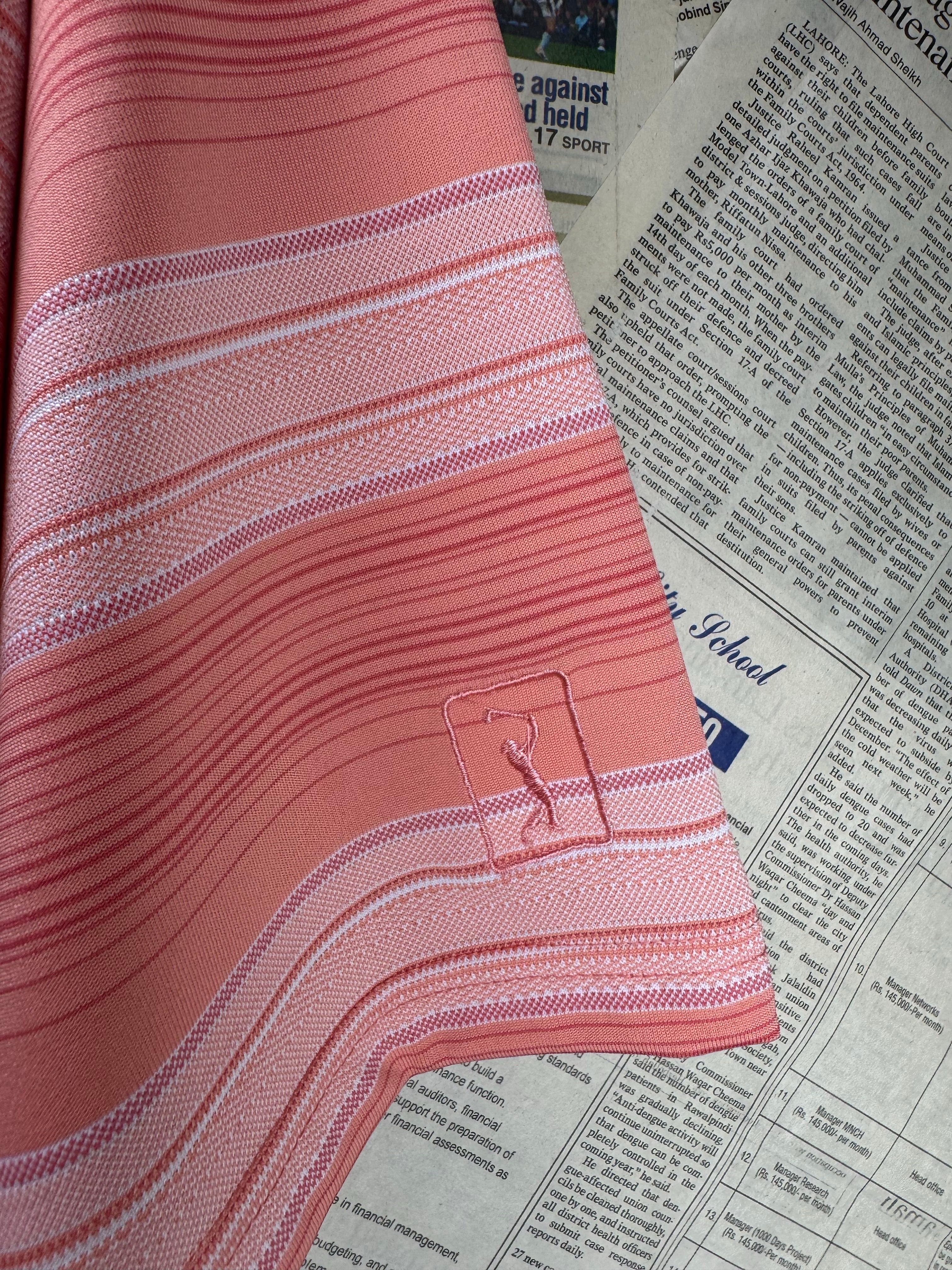 PGA Tour® Large | Chest: 24" | Pink | Golf Polo | Polyester | 4428 - Genuine Maal