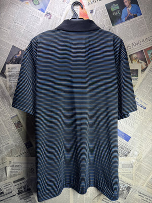 George® L/XL | Chest: 24.5" | Stripes | Golf Polo | Polyester | 4832 - Genuine Maal