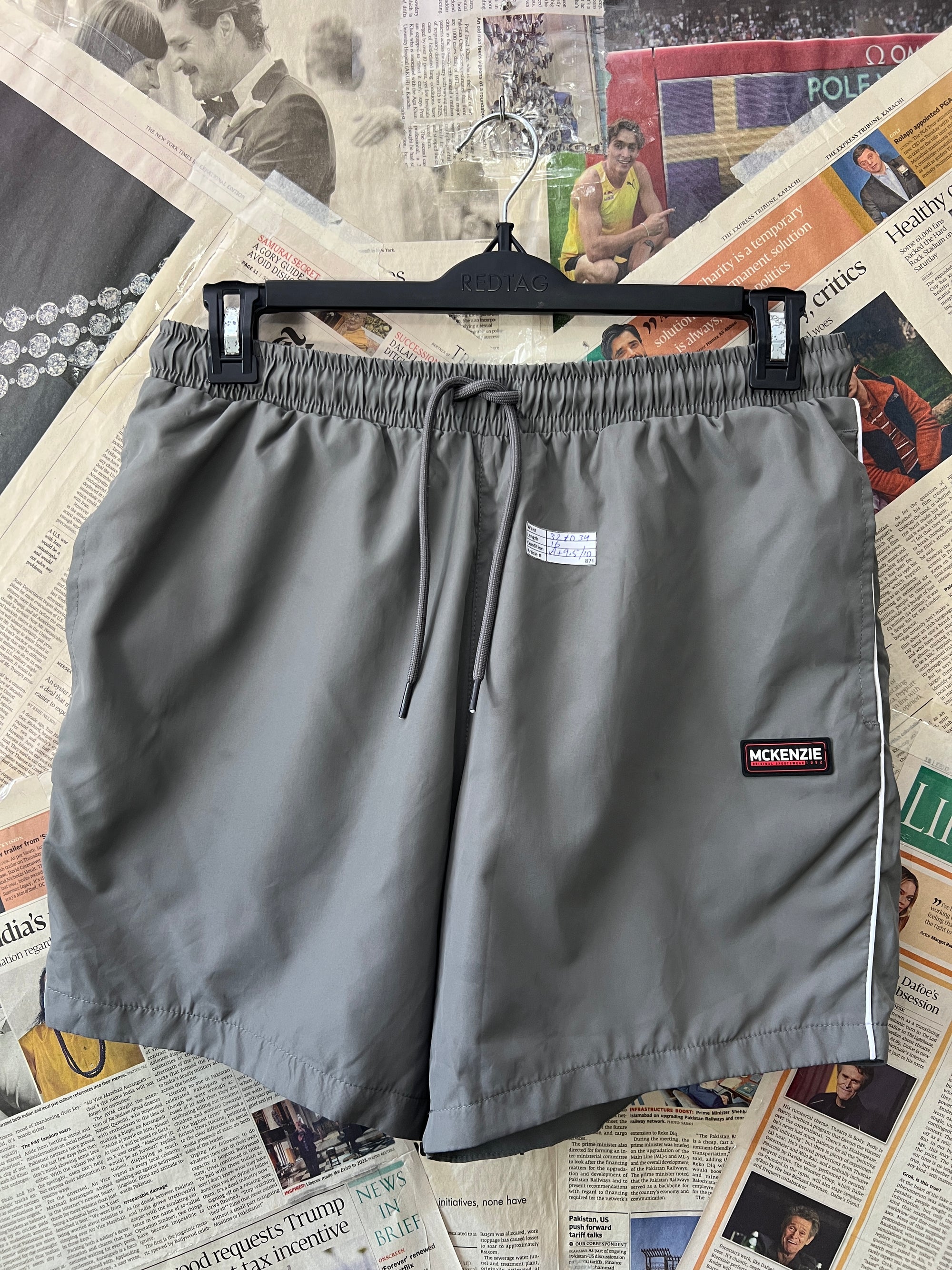 MCKENZIE® Waist: 32" to 34" | Steal Grey | Shorts | 876 - Genuine Maal