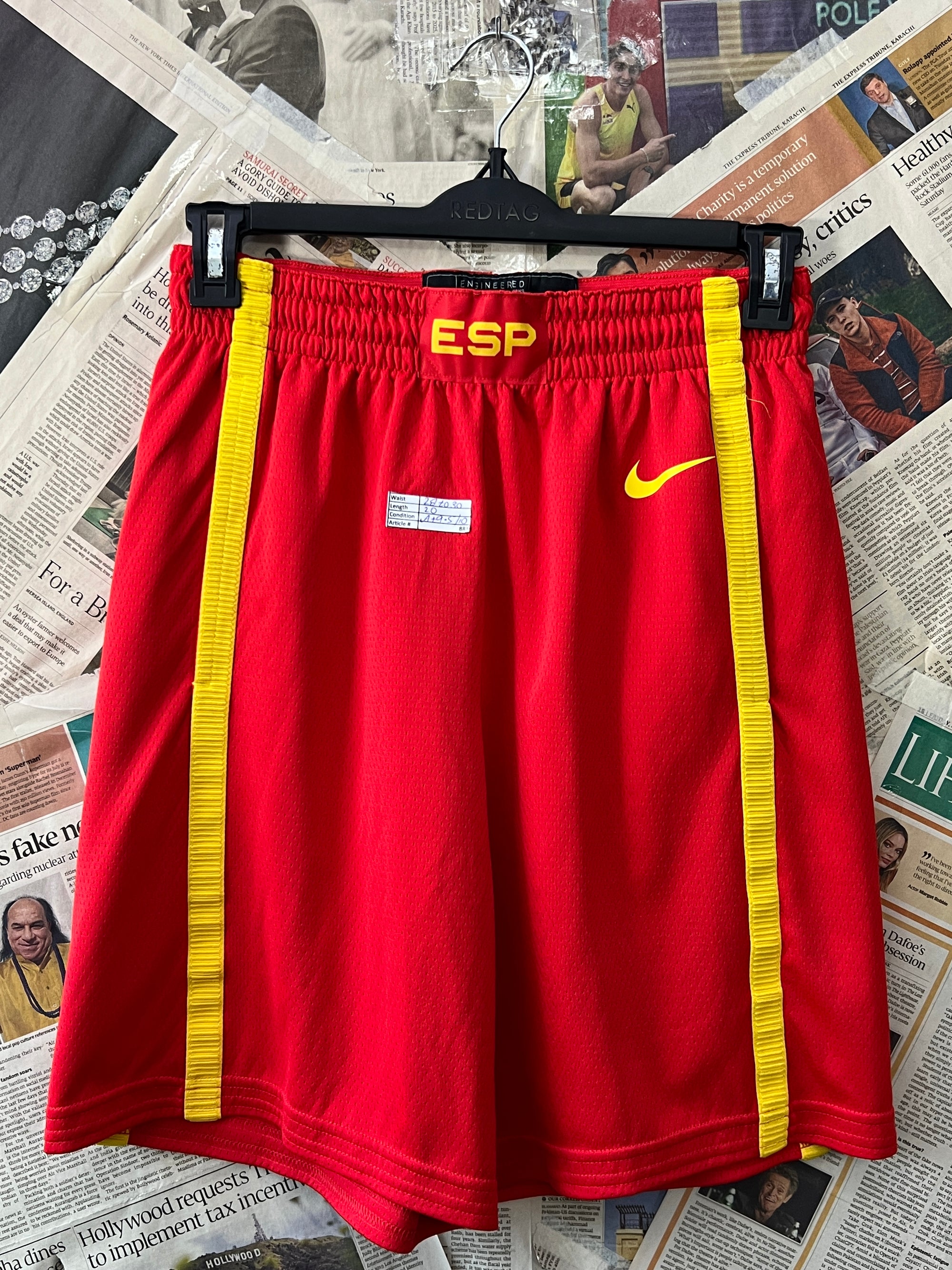 N*ke® Waist: 28" to 30" | Orange Red | Shorts | 883 - Genuine Maal