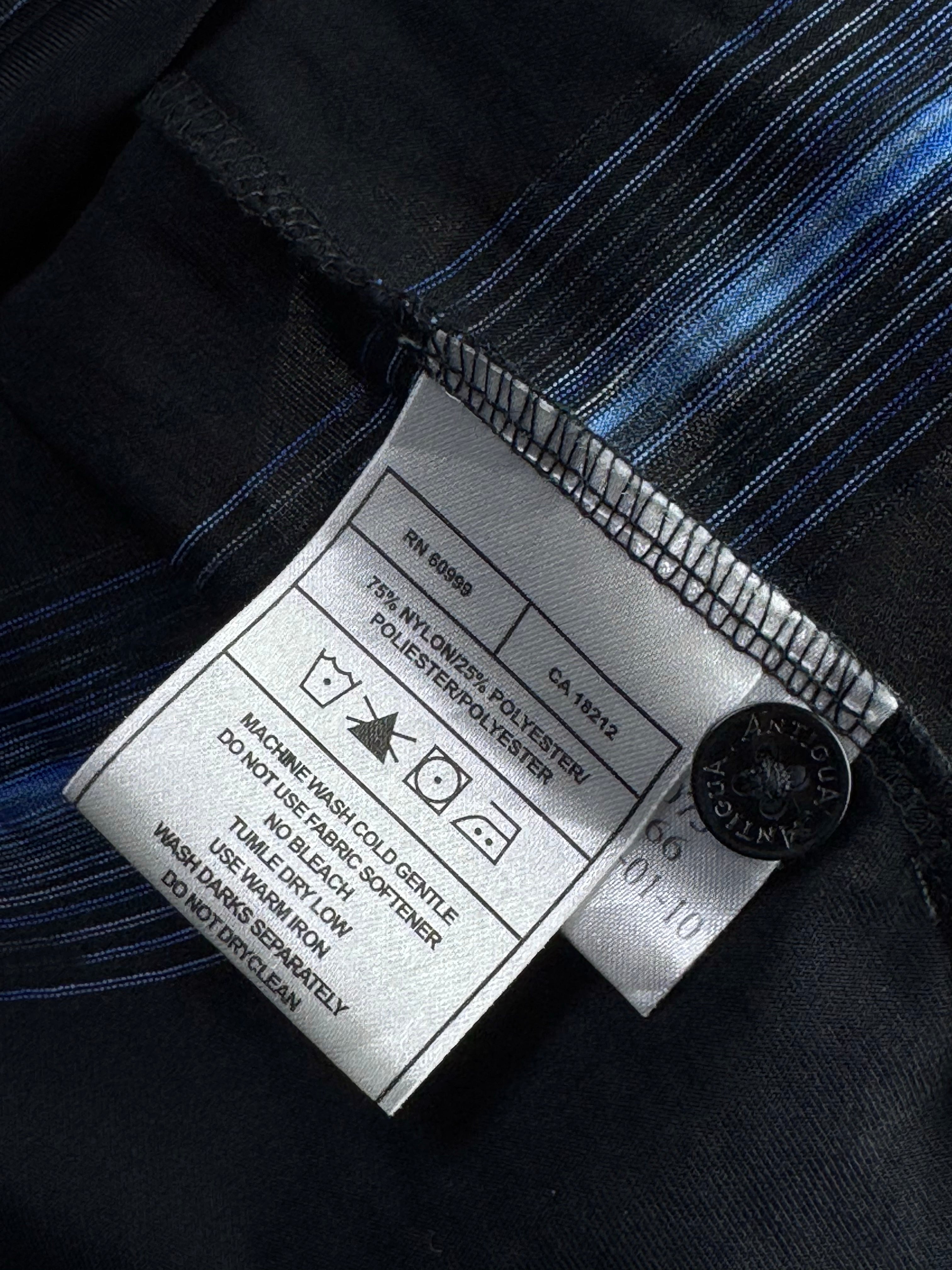Antigua® Large | Chest: 23.5" | Black | Golf Polo | Poly - Nylon | 4826 - Genuine Maal