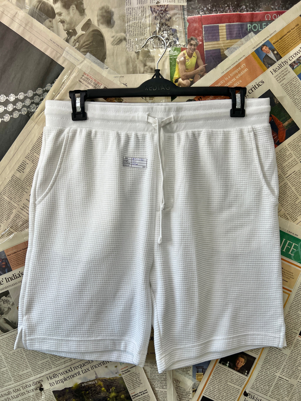 Primark® Waist: 34" to 36" | White | Shorts | 1064 - Genuine Maal
