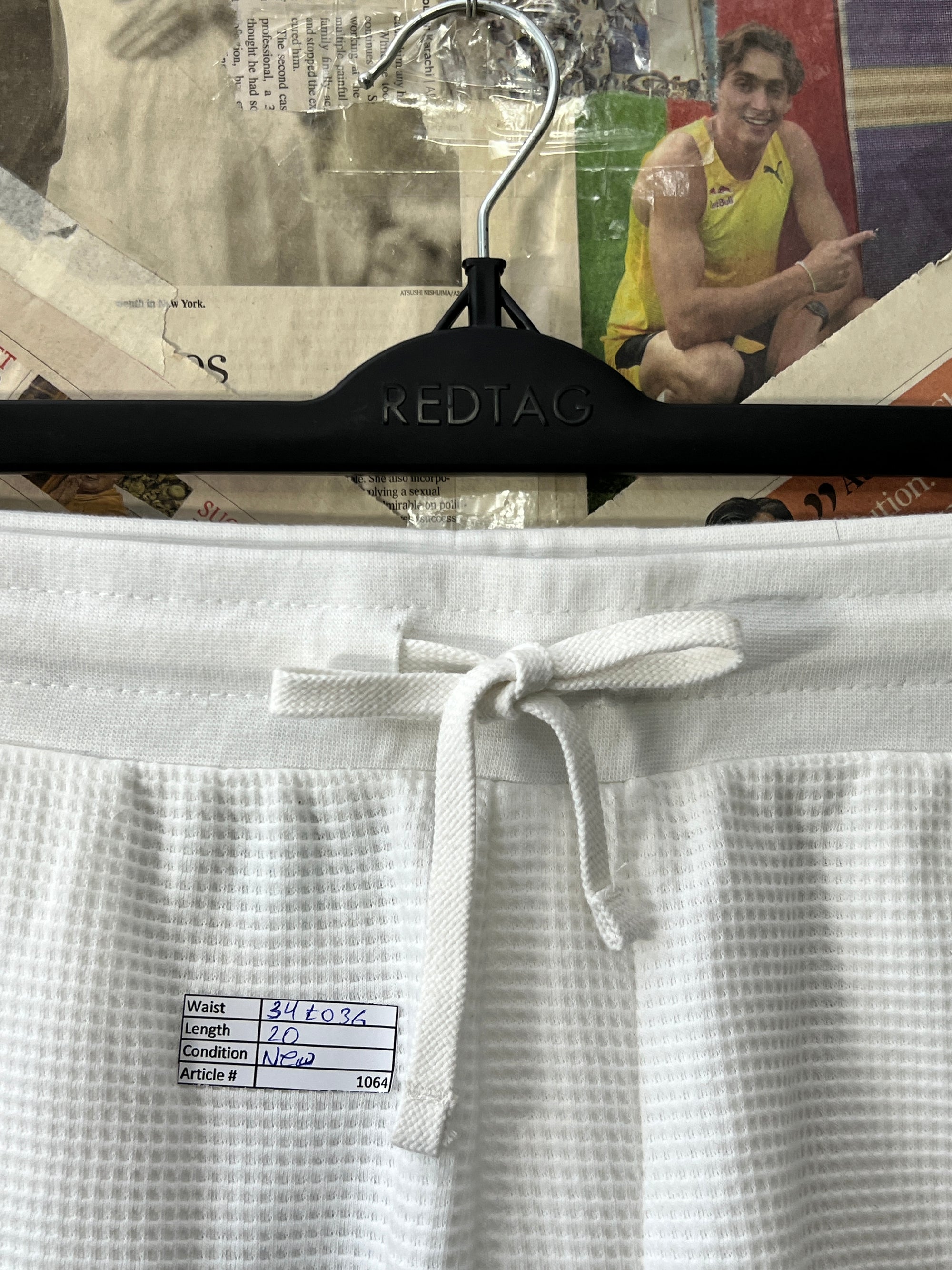 Primark® Waist: 34" to 36" | White | Shorts | 1064 - Genuine Maal