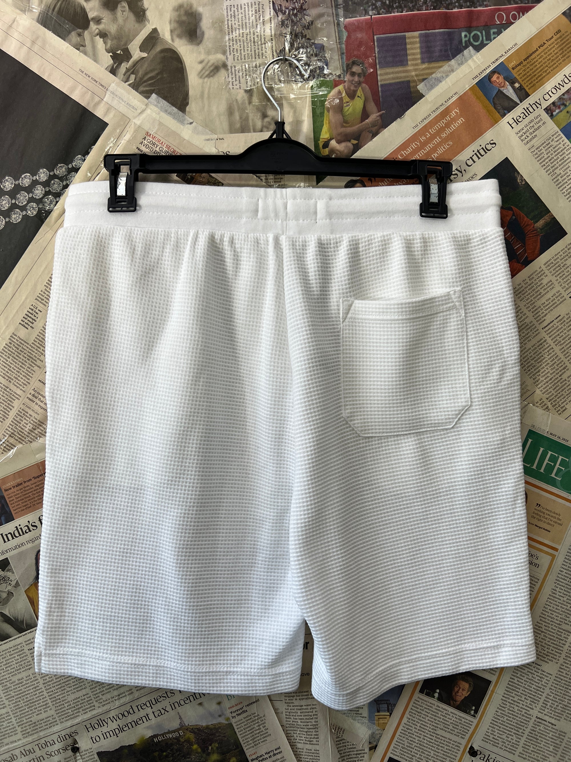 Primark® Waist: 34" to 36" | White | Shorts | 1064 - Genuine Maal