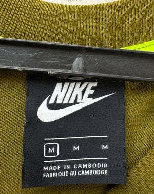 N*ke® Medium | Chest: 23.5" | Olive Green | Oversize T-Shirt | Cotton | 3437 - Genuine Maal