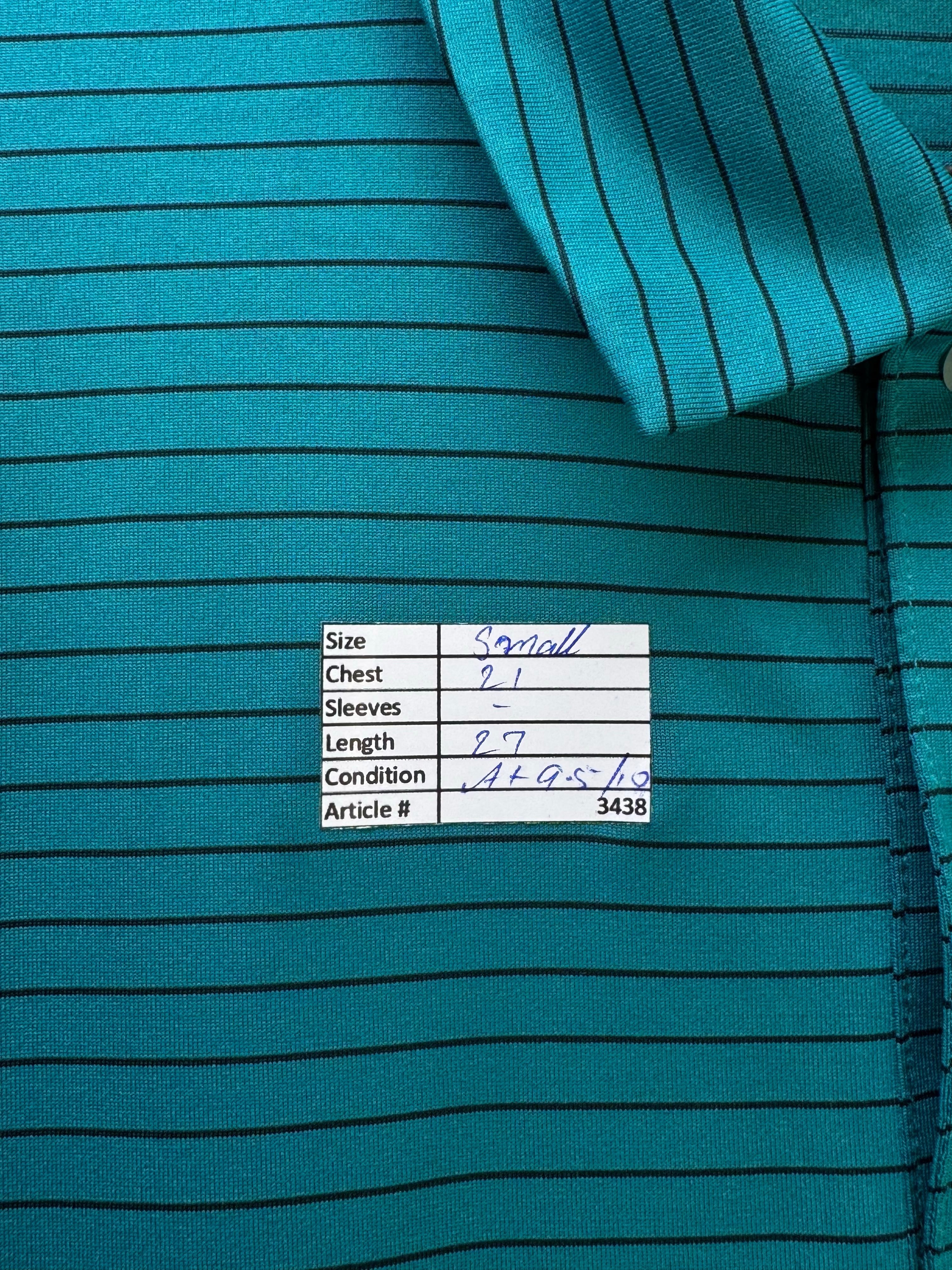 Greg Norman® Small | Chest: 21" | Teal | Glof Polo T-Shirt | 3438 - Genuine Maal