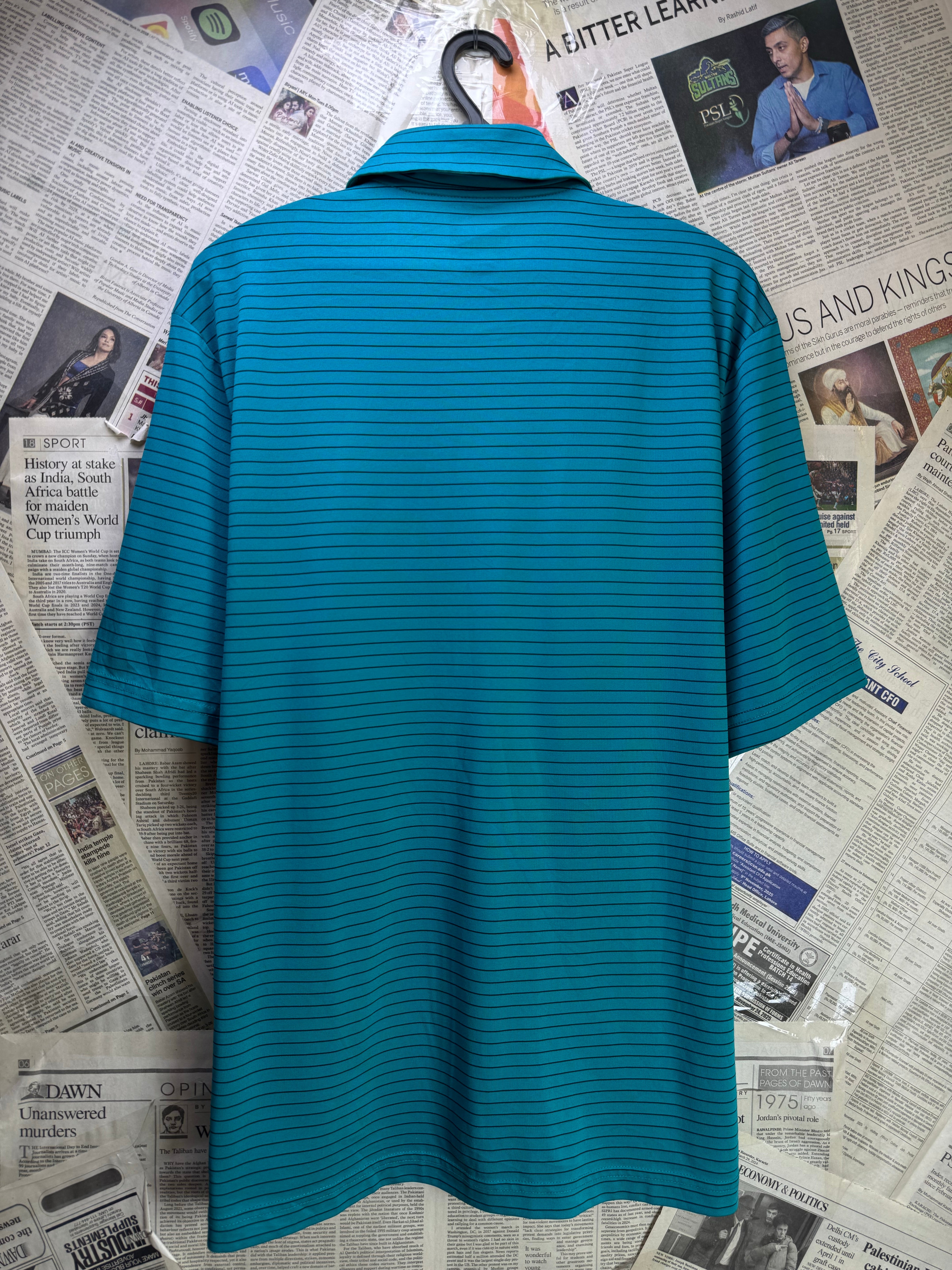 Greg Norman® Small | Chest: 21" | Teal | Glof Polo T-Shirt | 3438 - Genuine Maal