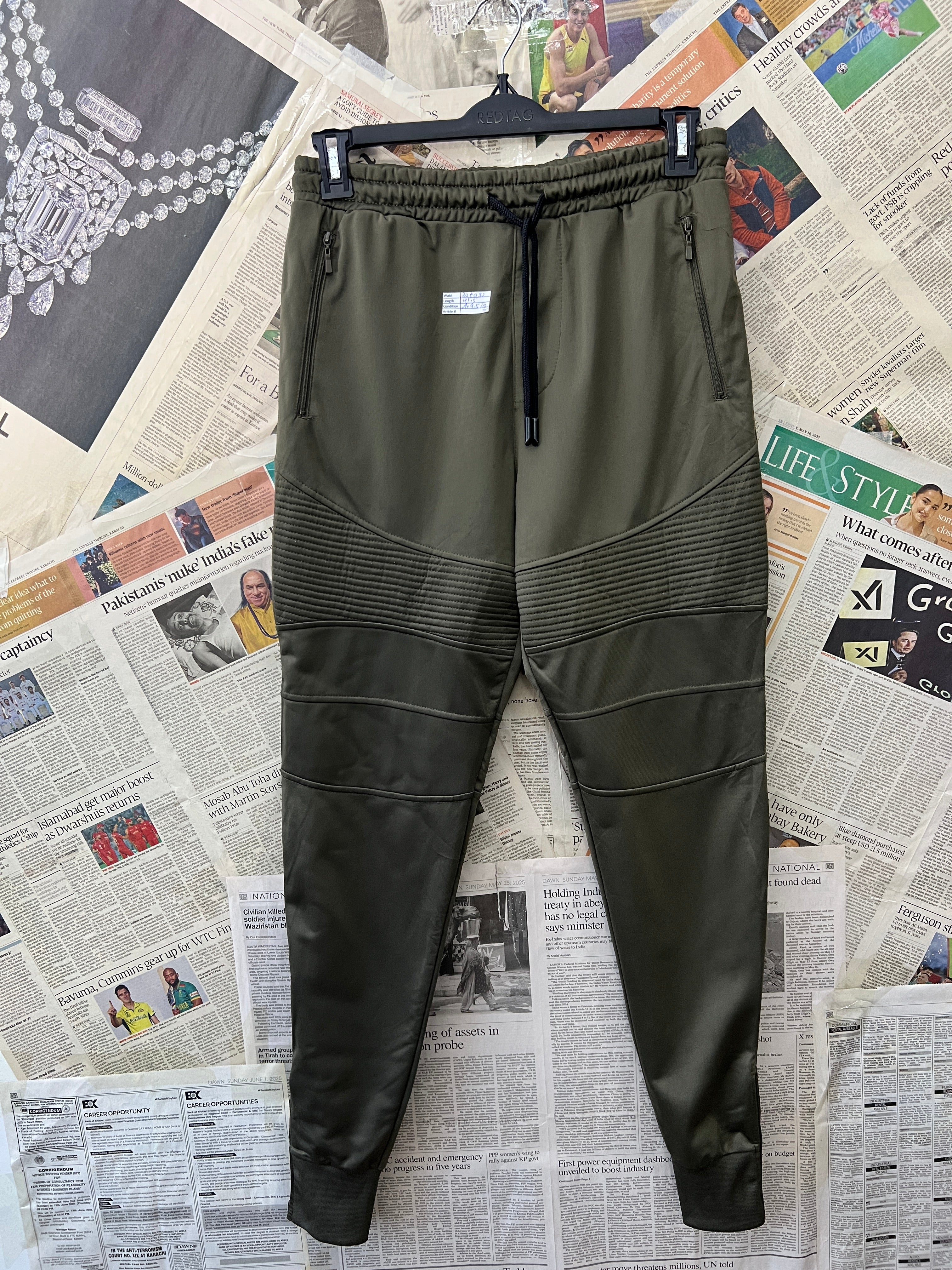 Equals® Waist: 30" to 32" | Dark Olive | Trouser | 1047 - Genuine Maal