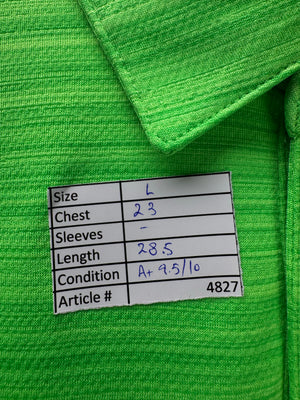 FILA® Large | Chest: 23" | Green | Golf Polo | Polyester | 4827 - Genuine Maal