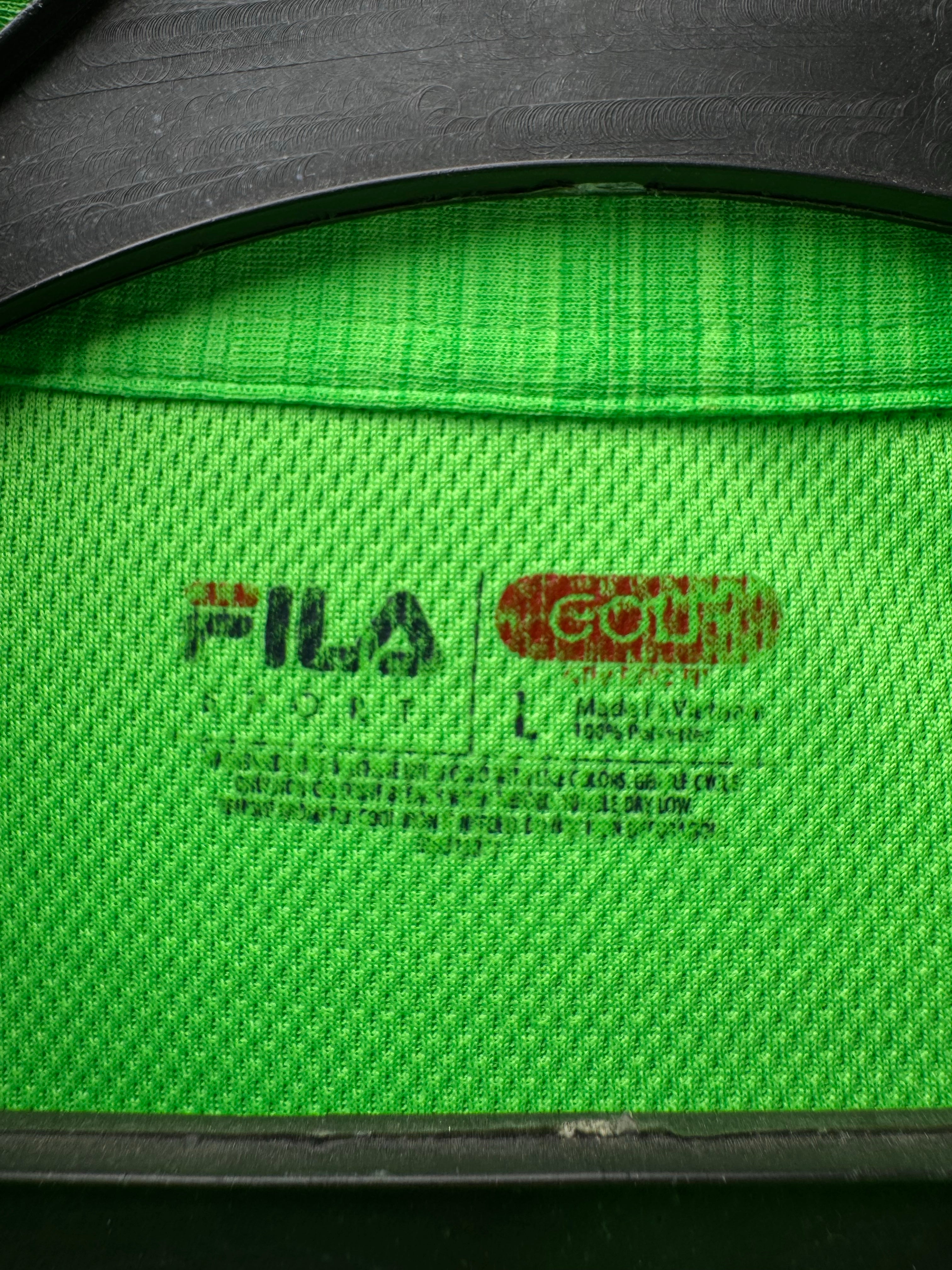 FILA® Large | Chest: 23" | Green | Golf Polo | Polyester | 4827 - Genuine Maal