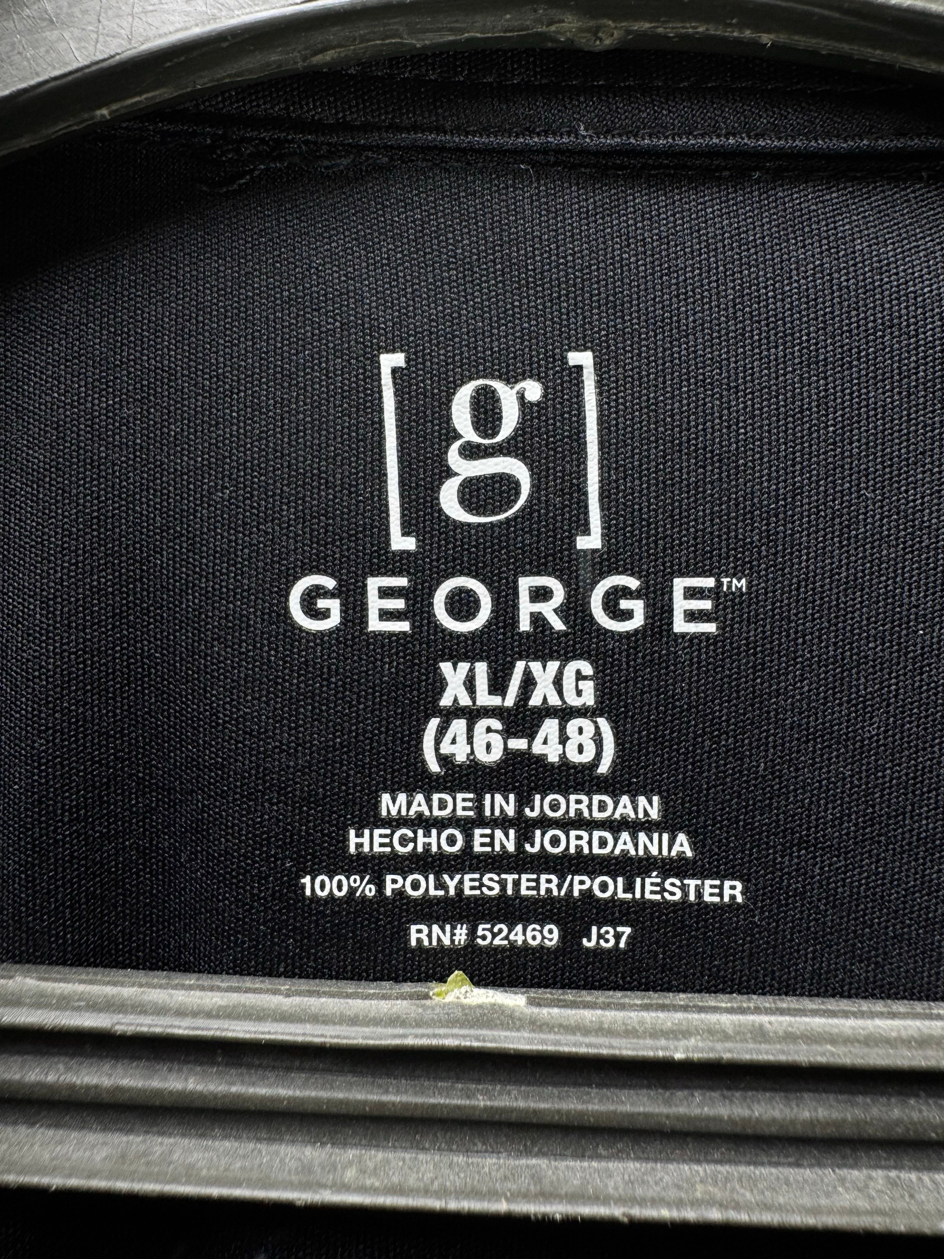 George® XL | Chest: 25.5" | Black | Golf Polo | Polyester | 4833 - Genuine Maal