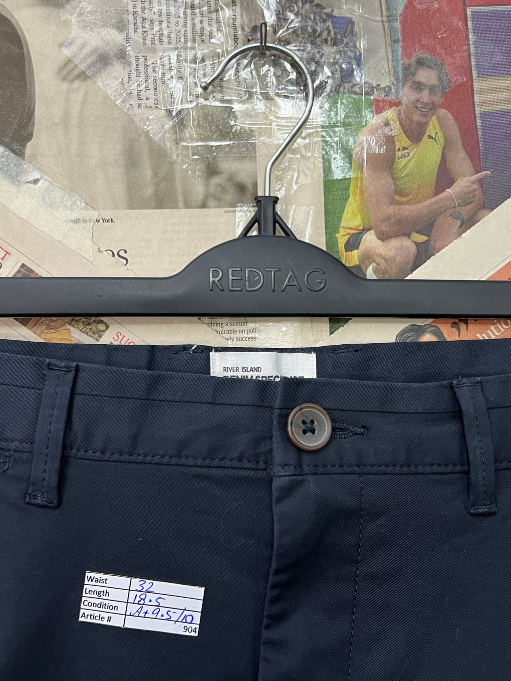 River Island® Waist: 32" | Navy | Shorts | 904 - Genuine Maal