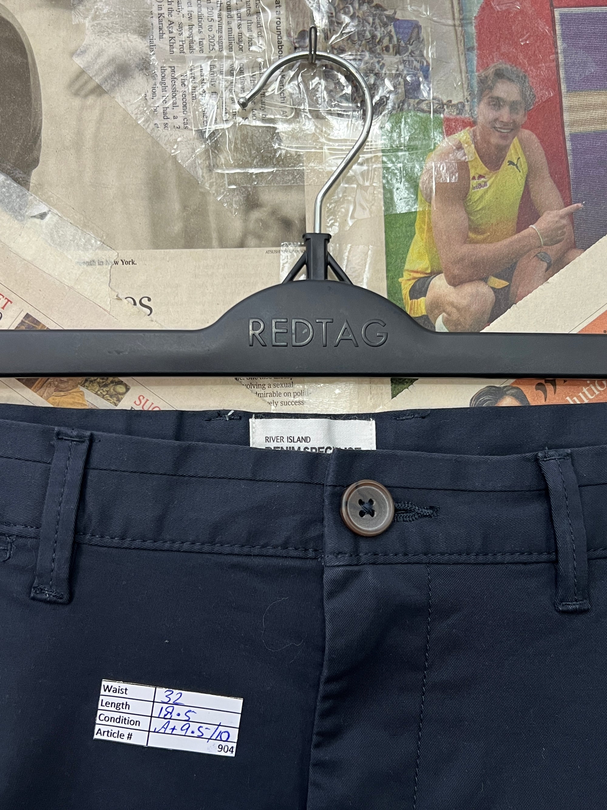River Island® Waist: 32" | Navy | Shorts | 904 - Genuine Maal