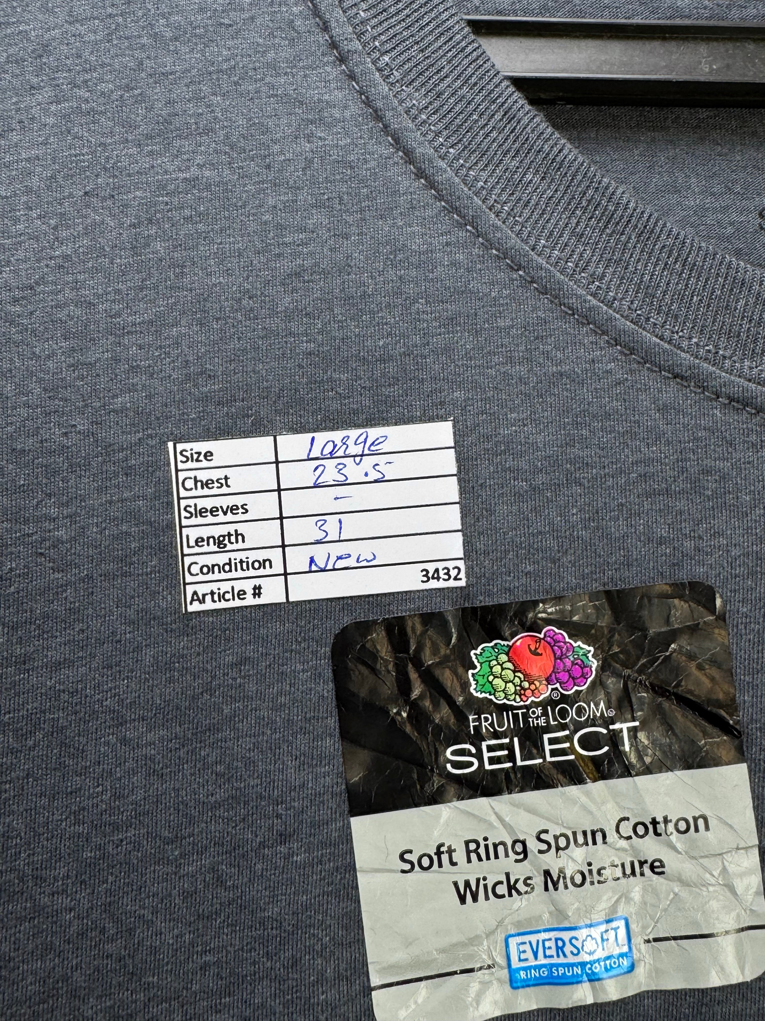 Select® Large | Chest: 23.5" | Grey | Full Sleeves T-Shirt | Cotton - Poly | 3432 - Genuine Maal