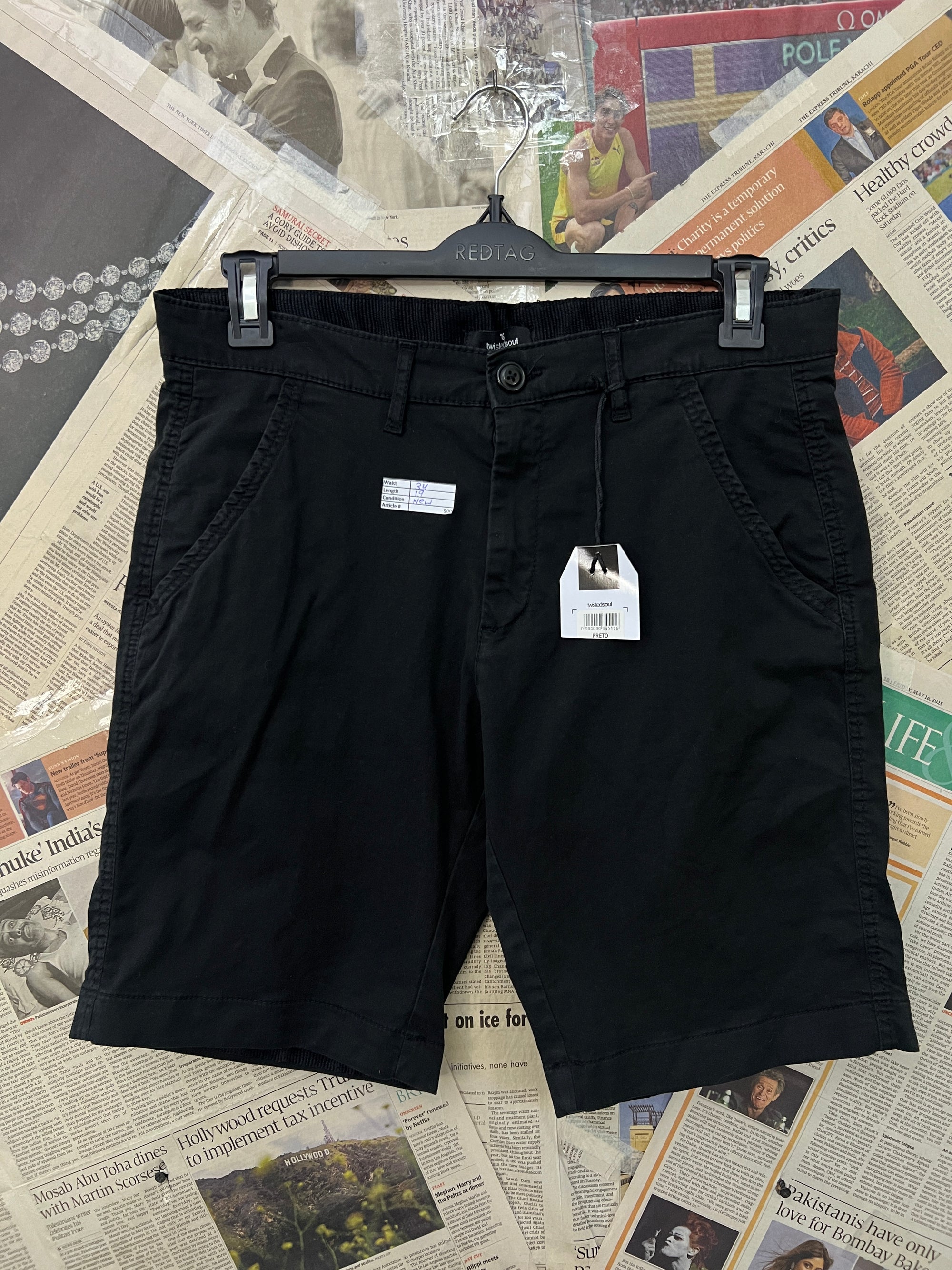 Twisted Soul® Waist: 34" | Black | Shorts | 900 - Genuine Maal