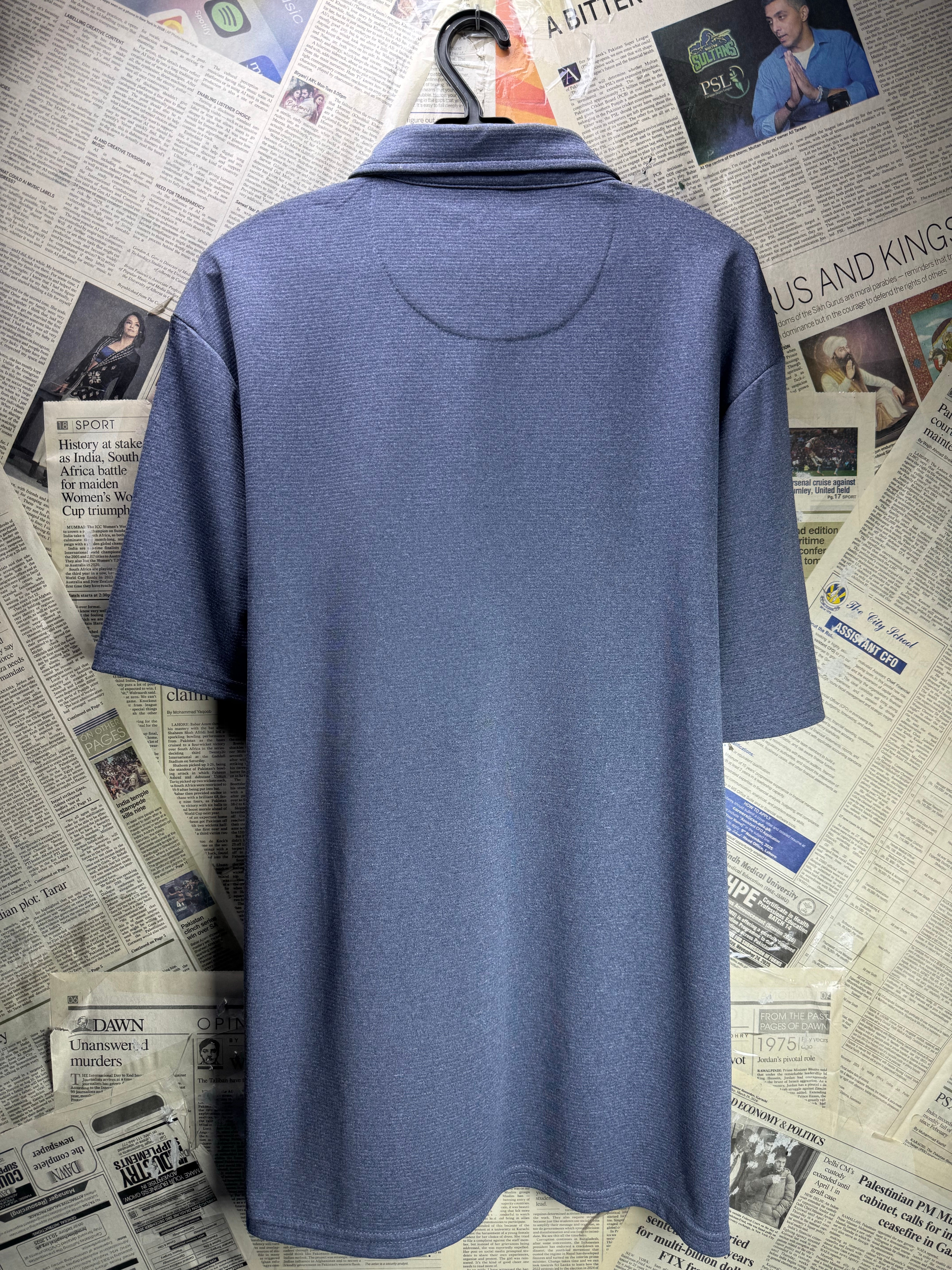 Weatherproof® Large | Chest: 23" | Grey | Golf Polo | Polyester | 4817 - Genuine Maal