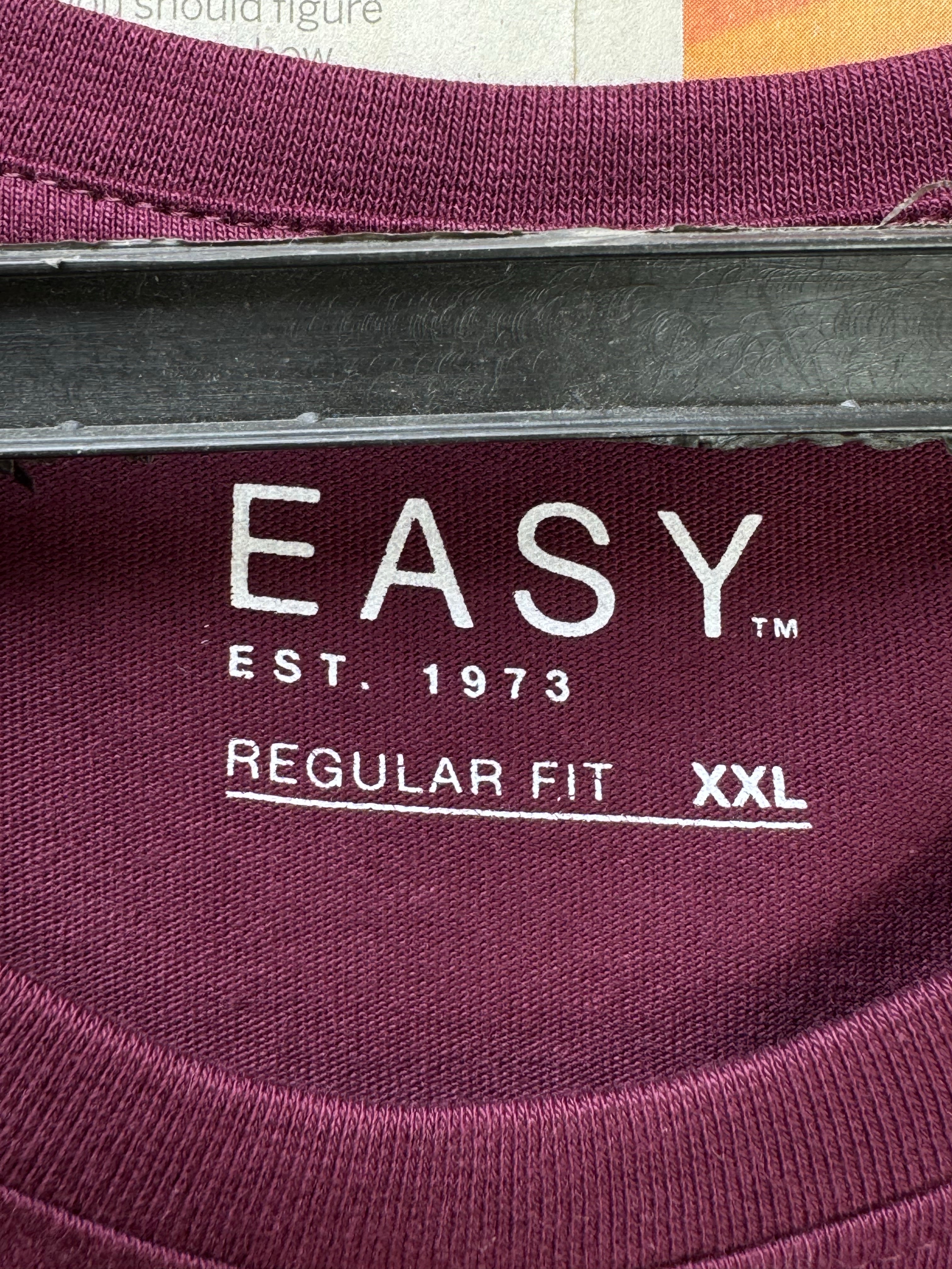 Easy® XL | Chest: 25" | Maroon | T-Shirt | Cotton | 3429 - Genuine Maal