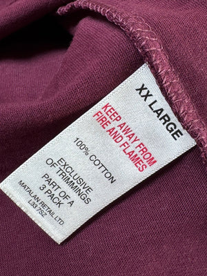 Easy® XL | Chest: 25" | Maroon | T-Shirt | Cotton | 3429 - Genuine Maal