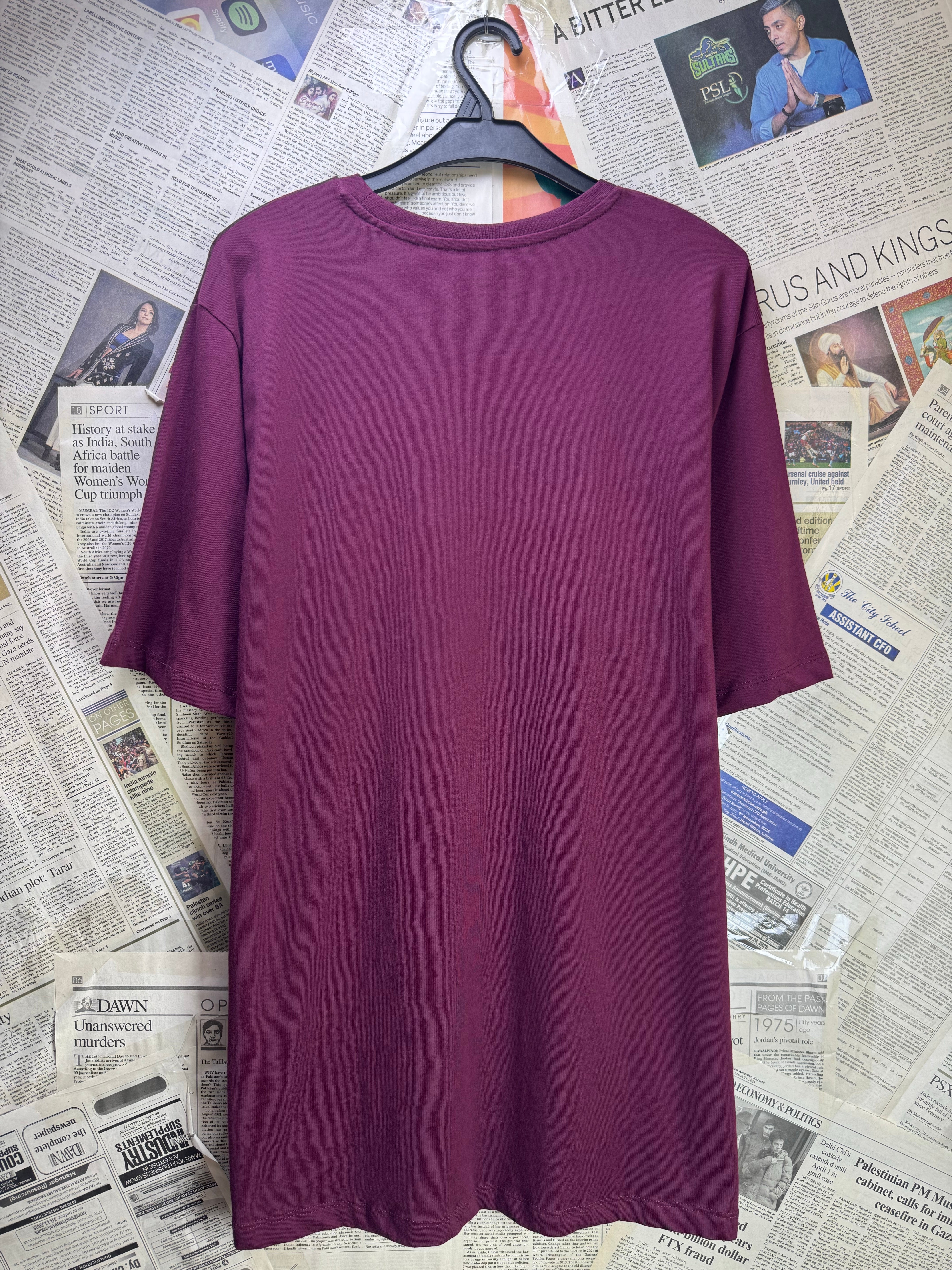 Easy® XL | Chest: 25" | Maroon | T-Shirt | Cotton | 3429 - Genuine Maal