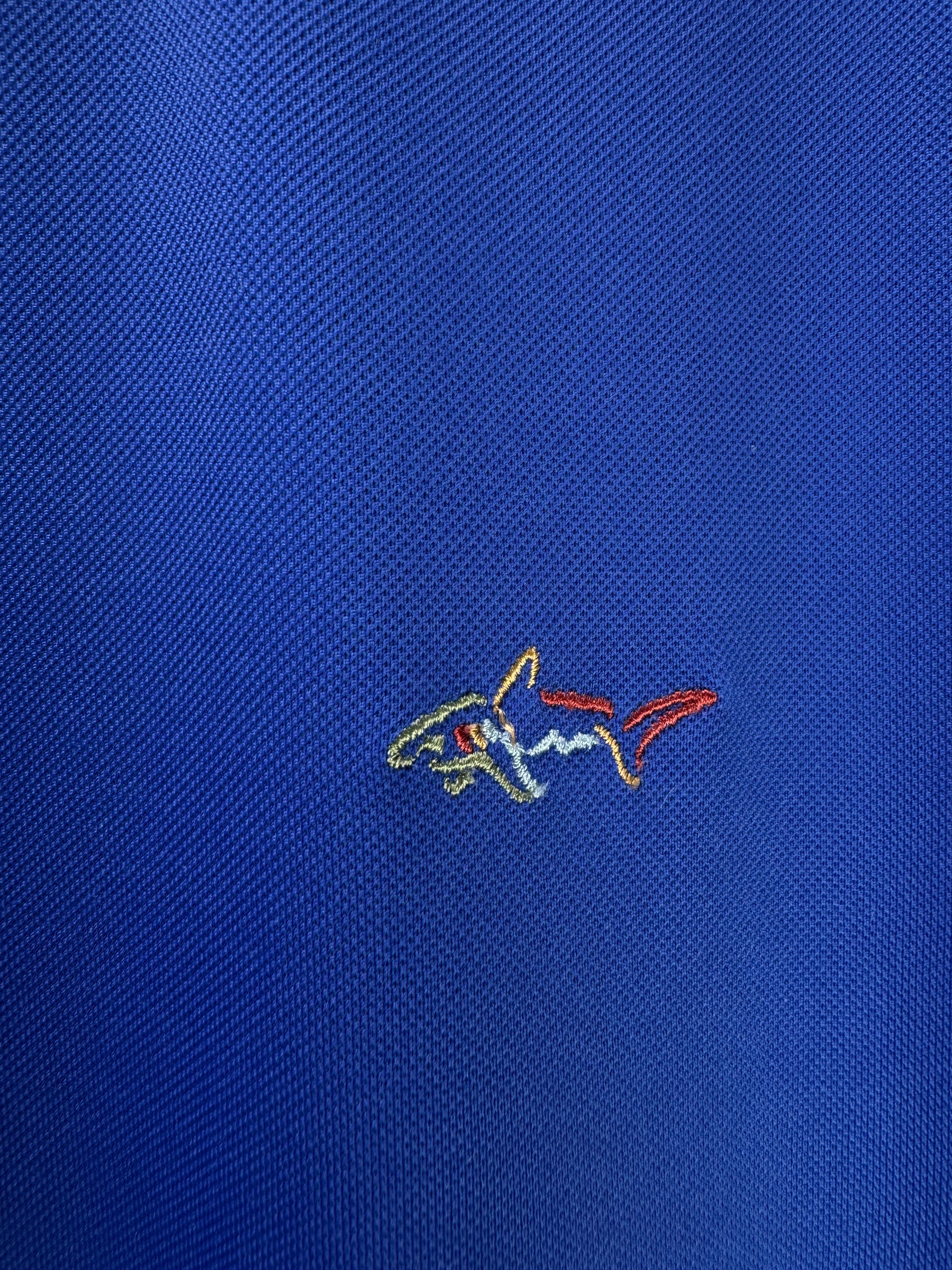 Greg Norman® Large | Chest: 24" | Blue | Golf Polo | Poly - Spandex | 4820 - Genuine Maal