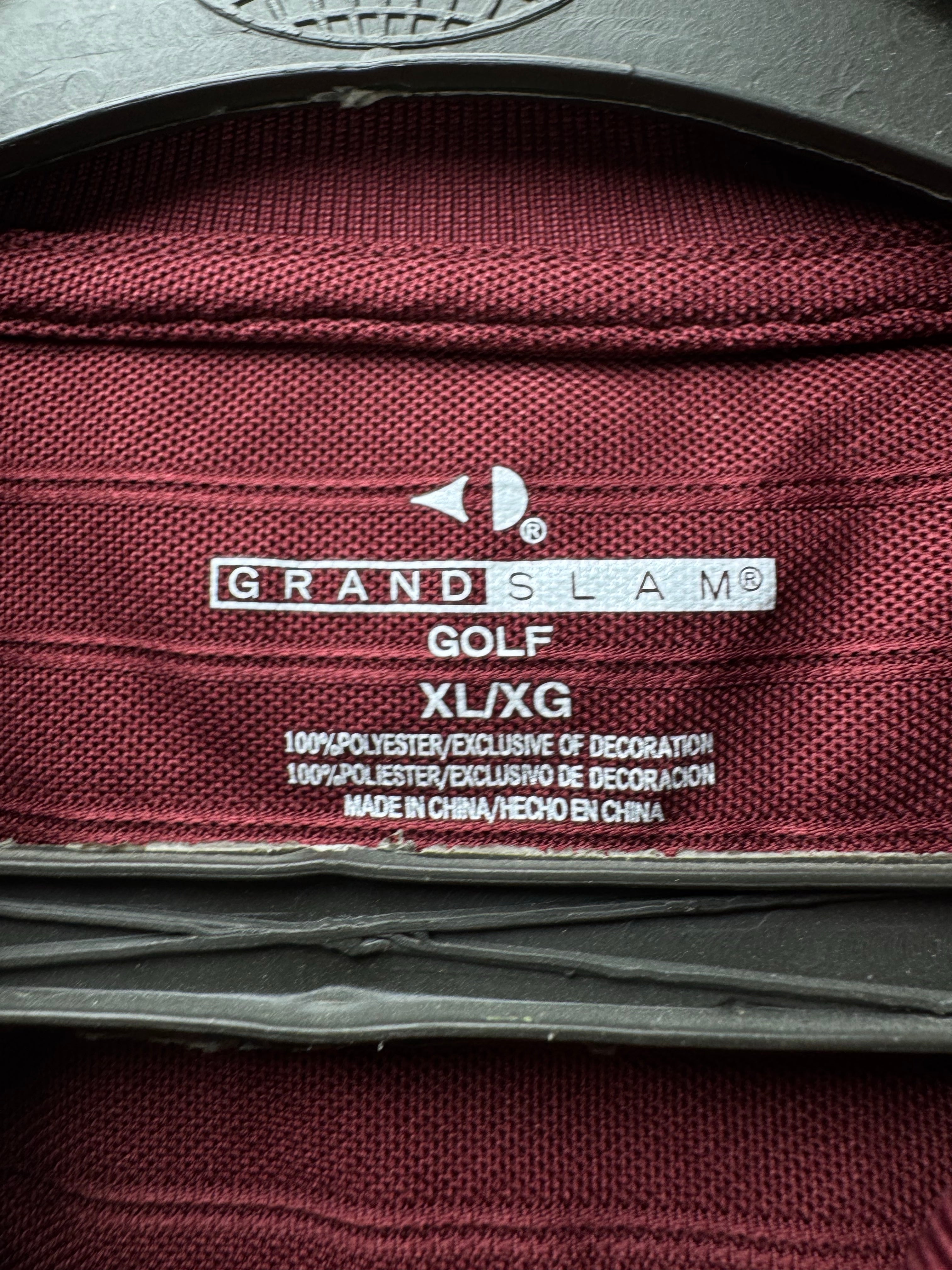 Grandslam® Large | Chest: 24" | Red | Golf Polo | Polyester | 4828 - Genuine Maal