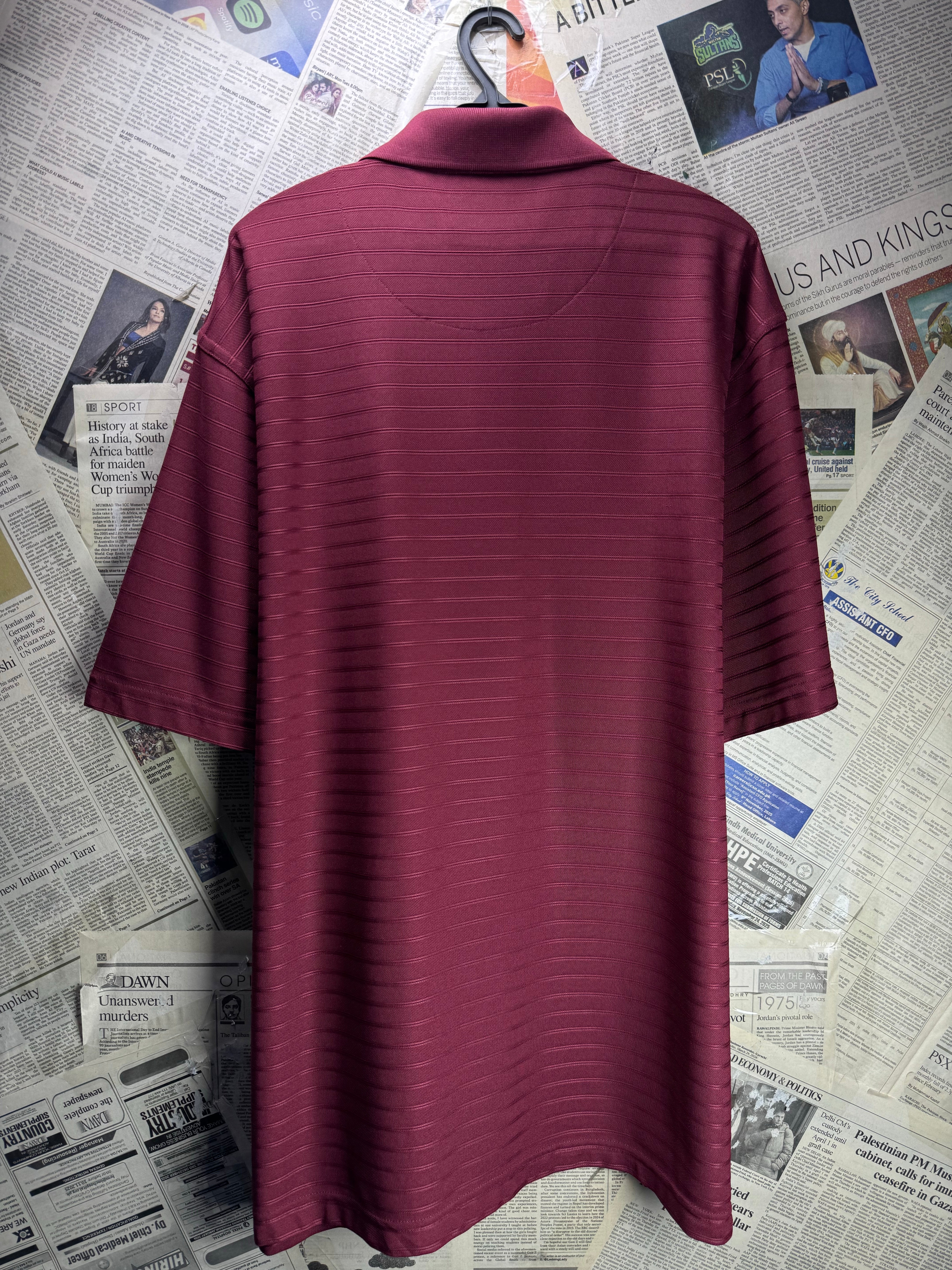 Grandslam® Large | Chest: 24" | Red | Golf Polo | Polyester | 4828 - Genuine Maal
