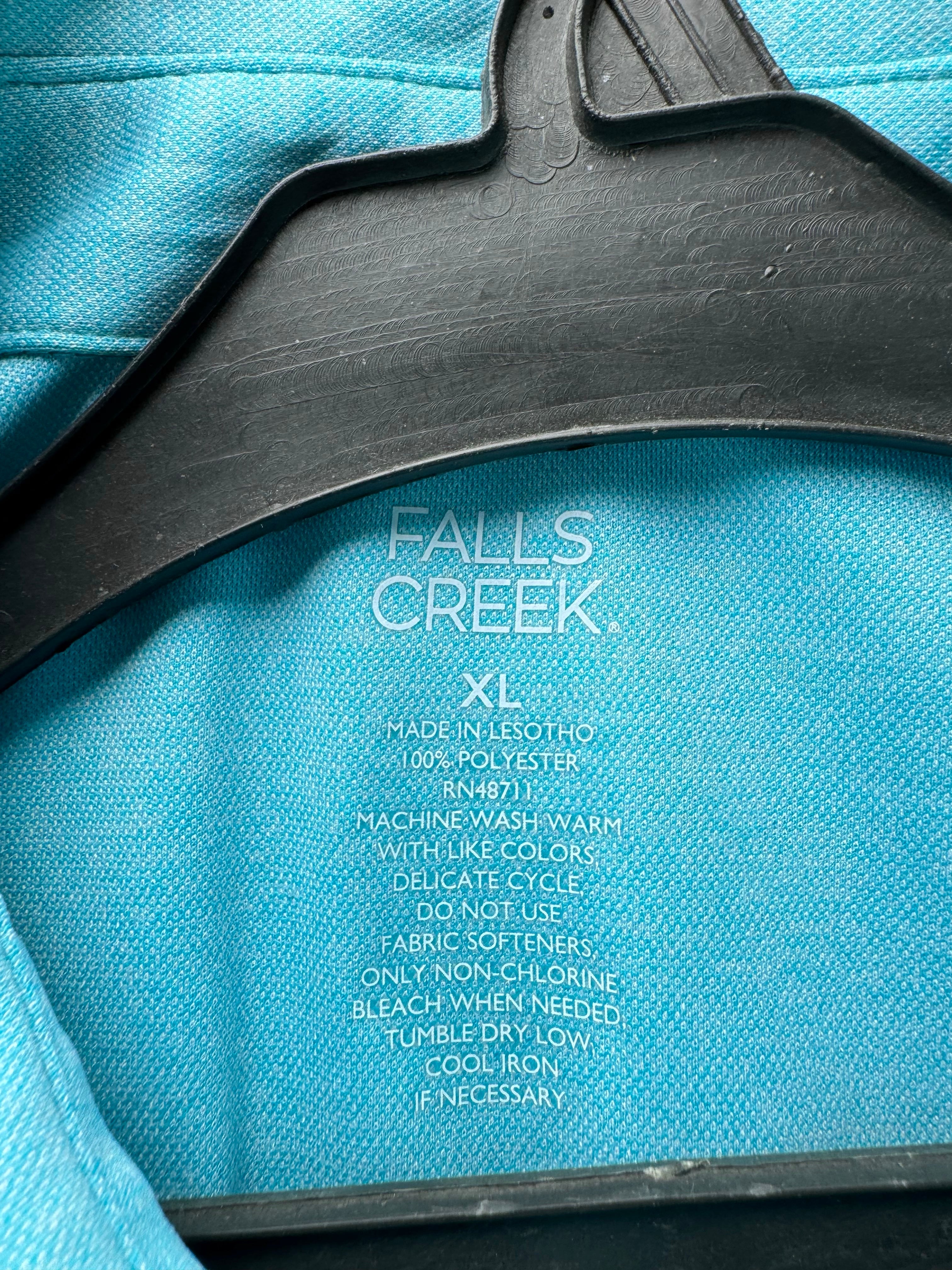 Falls Creek® XL | Chest: 26" | Blue | Golf Polo | Polyester | 4839 - Genuine Maal