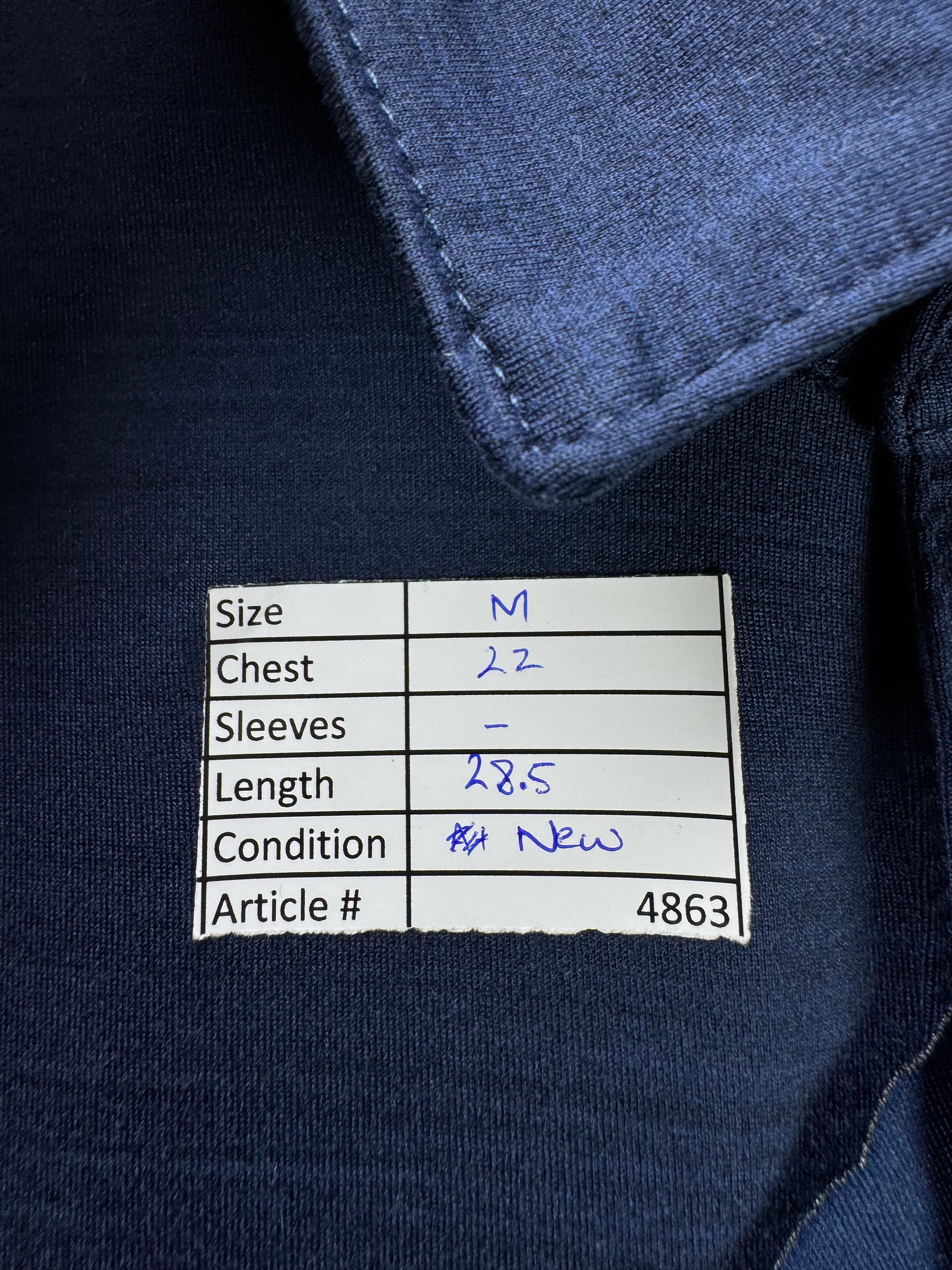 George® Medium | Chest: 22" | Blue | Golf Polo | Polyester | 4863 - Genuine Maal