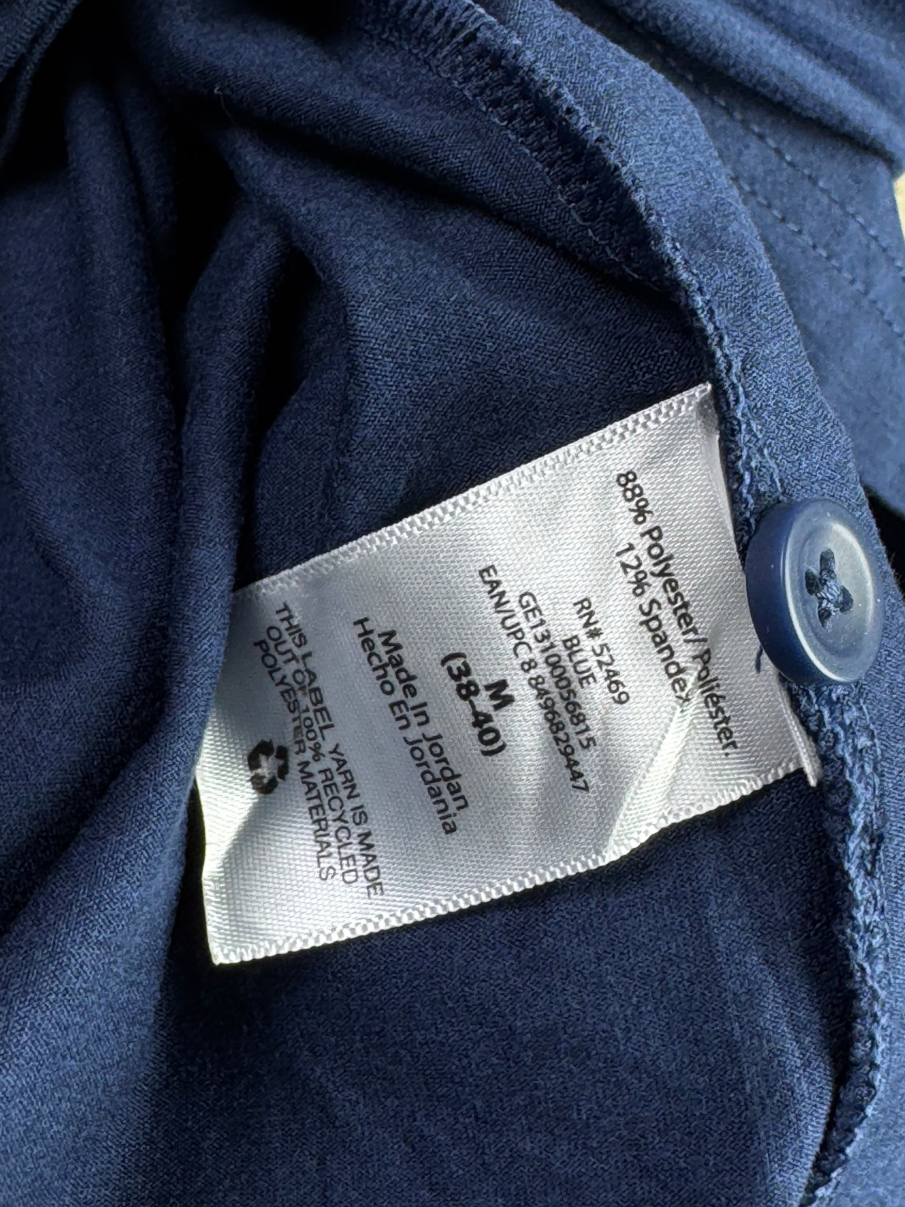 George® Medium | Chest: 22" | Blue | Golf Polo | Polyester | 4863 - Genuine Maal