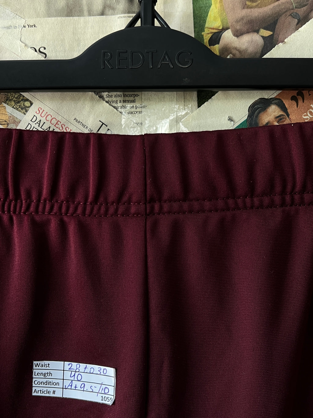 Umbro® Waist: 28" to 30" | Maroon | Trouser | 1059 - Genuine Maal