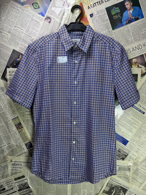 Next® Small | Chest: 19" | Multicolor | Check Shirt | Cotton | 3643 - Genuine Maal