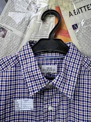 Next® Small | Chest: 19" | Multicolor | Check Shirt | Cotton | 3643 - Genuine Maal