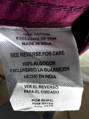 BeverlyHills® Medium | Chest: 22" | Purple Geometic Pattern | Shirt | Cotton | 3650 - Genuine Maal