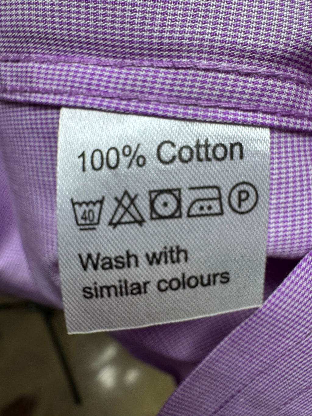 Taylor & Hunt® Medium | Chest: 21.5" | Light Voilet | Shirt | Cotton | 3636 - Genuine Maal