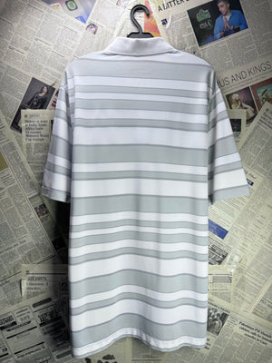 N*ke® Medium | Chest: 22.5" | Stripes | Golf Polo | Polyester | 4840 - Genuine Maal