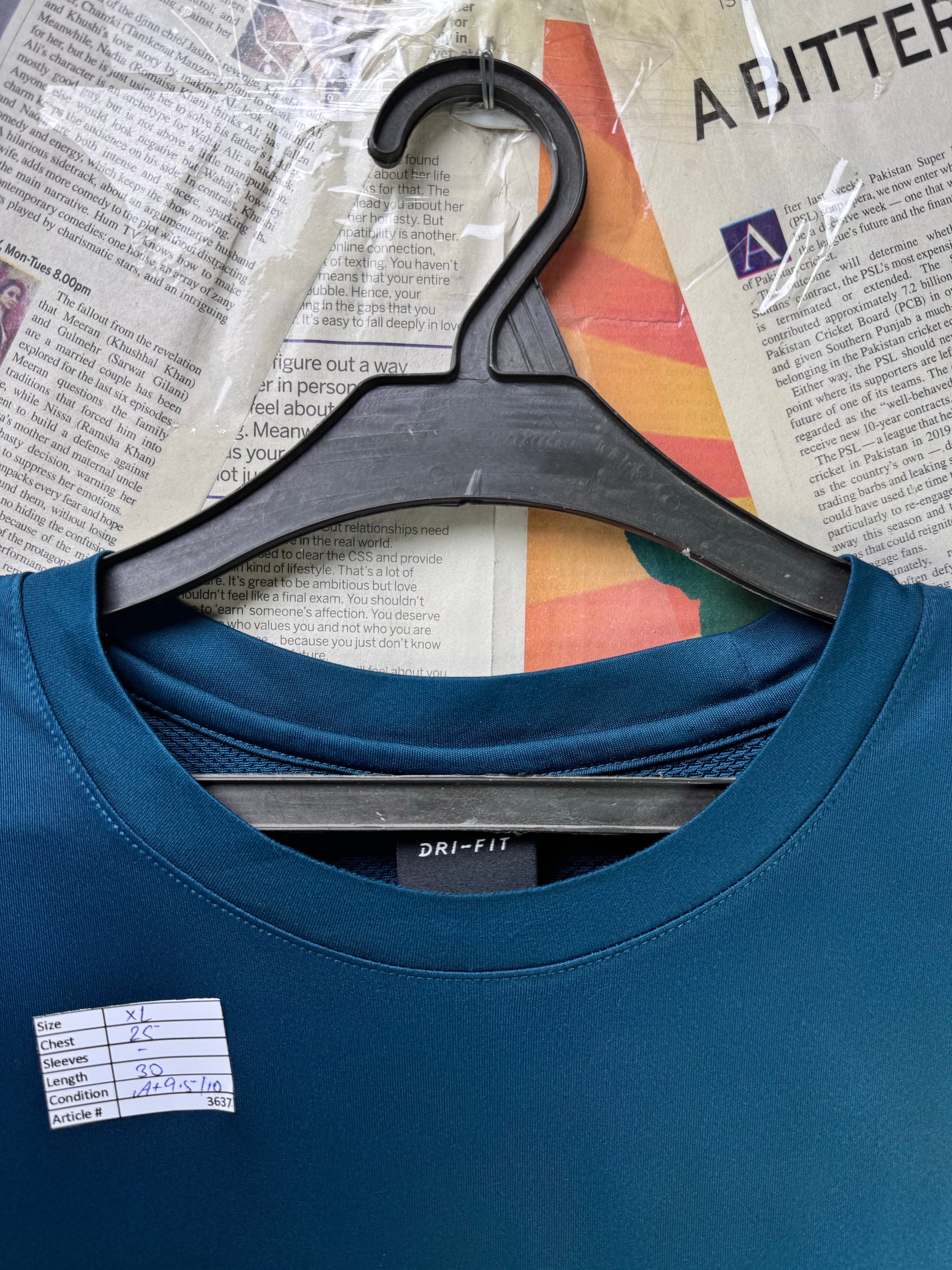 N*ke® XL | Chest: 25" | Royal Blue | Sports T-Shirt | Poly | 3637 - Genuine Maal