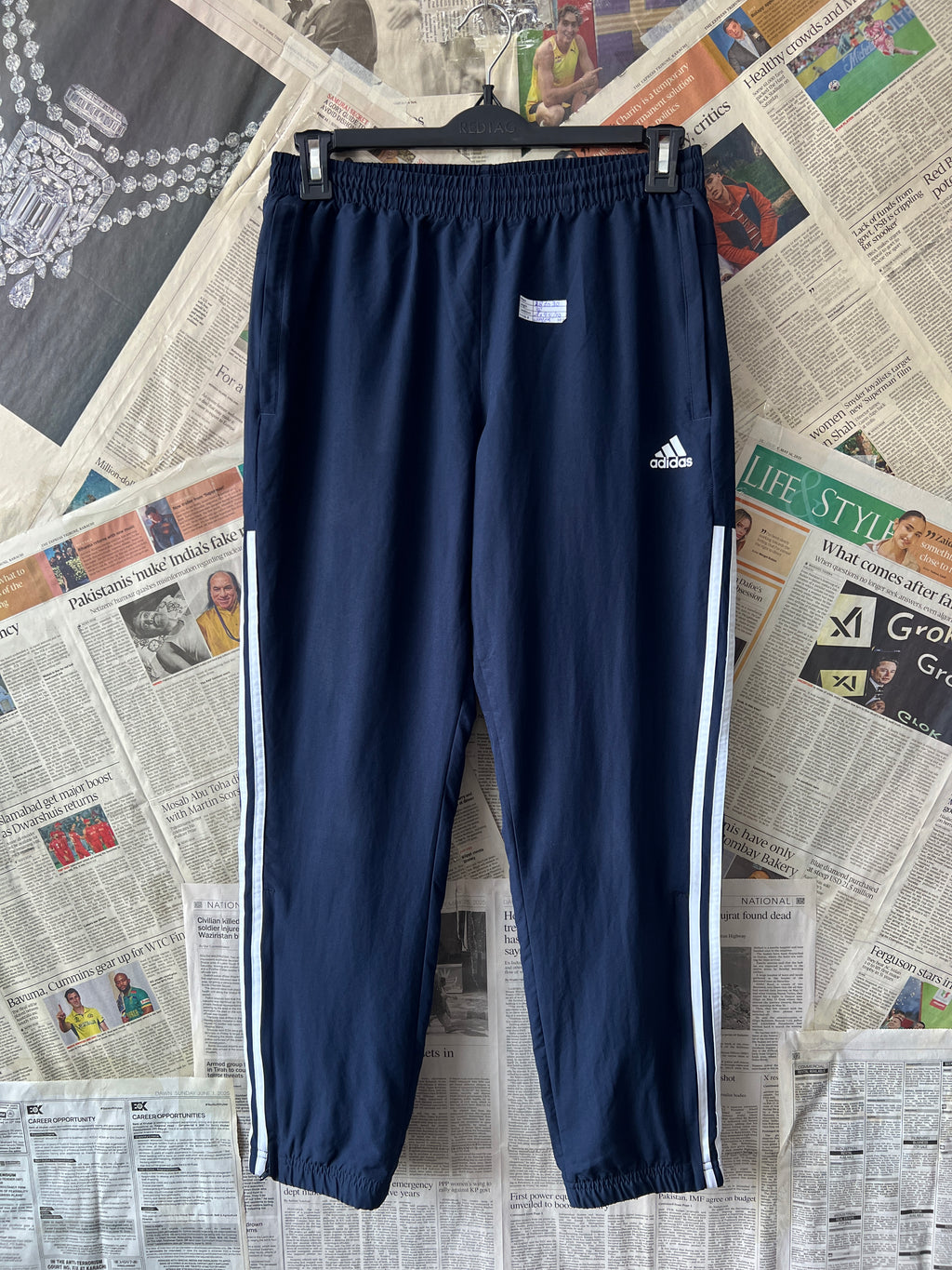 Adid*s® Waist: 28" to 30" | Navy Blue | Trouser | 105_ - Genuine Maal